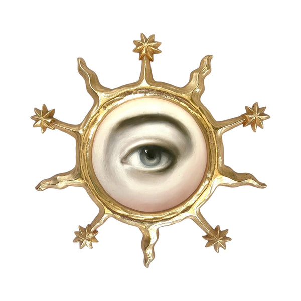 New! - Lover's Eye Painting in a Sunburst Frame