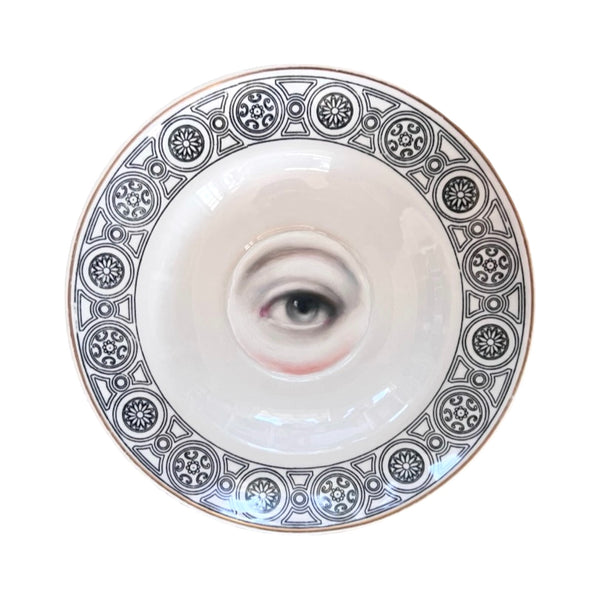 New! - Lover's Eye Painting on a Neoclassical Plate