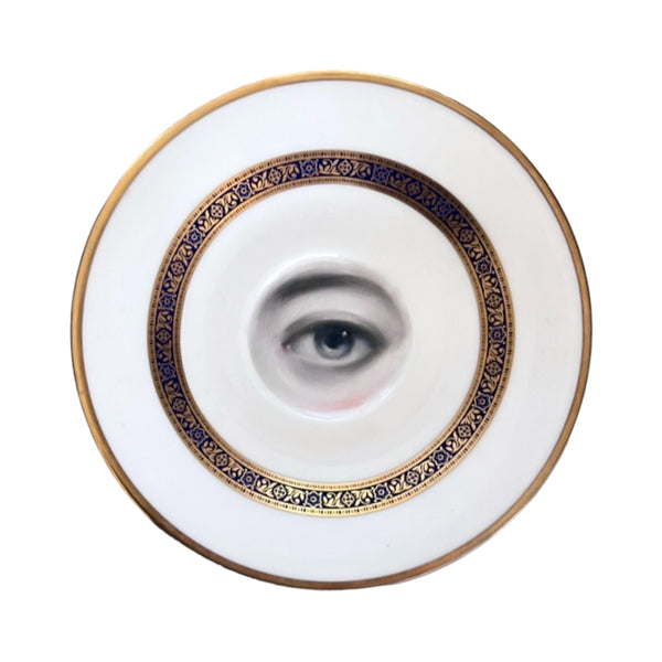 New! - Lover's Eye Painting on a Royal Doulton "Harlow" Plate