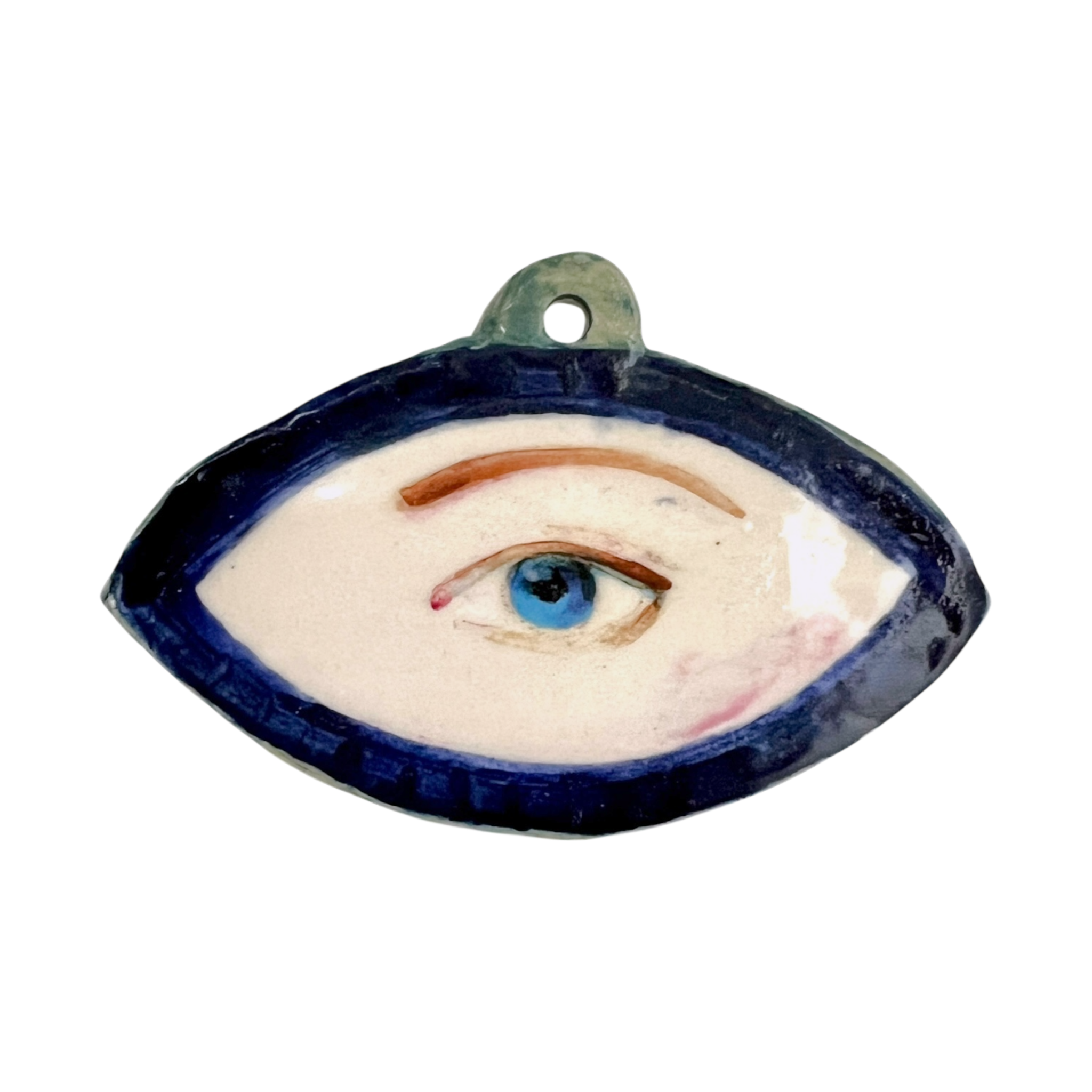 No. 149 Handmade Ornament - Sapphire Navette