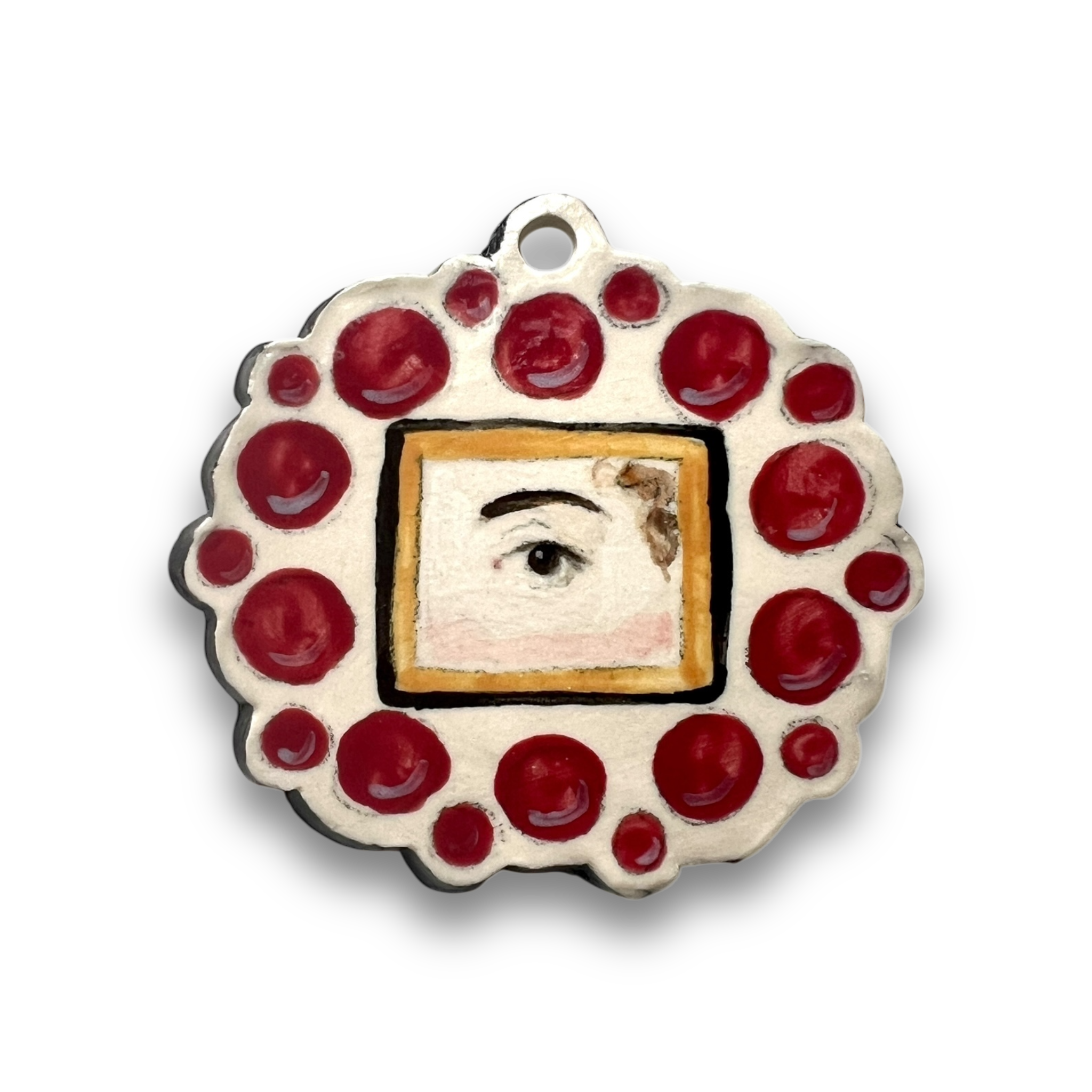 No. 4 Handmade Ornament - Garnets