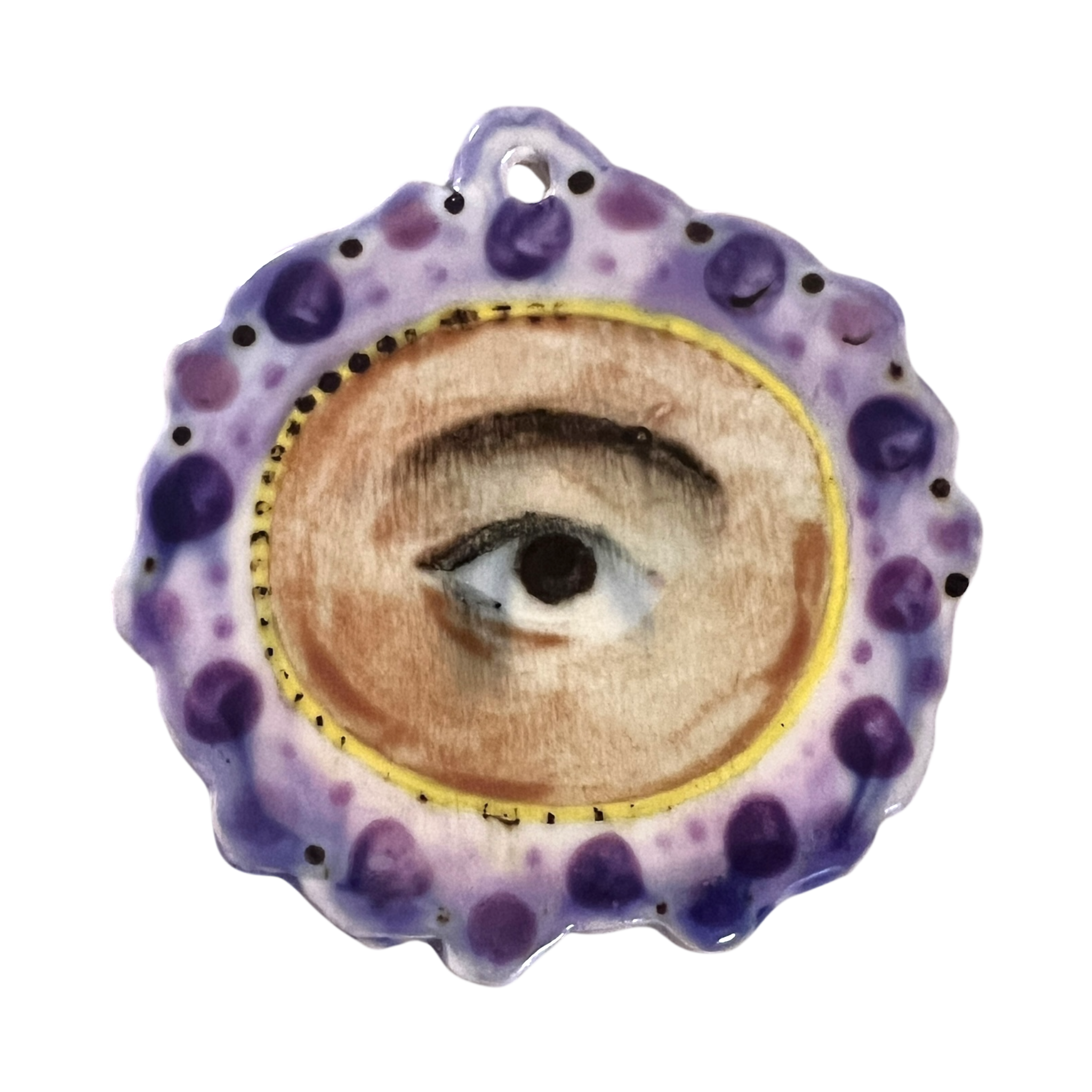 No. 135 Handmade Ornament - Amethysts