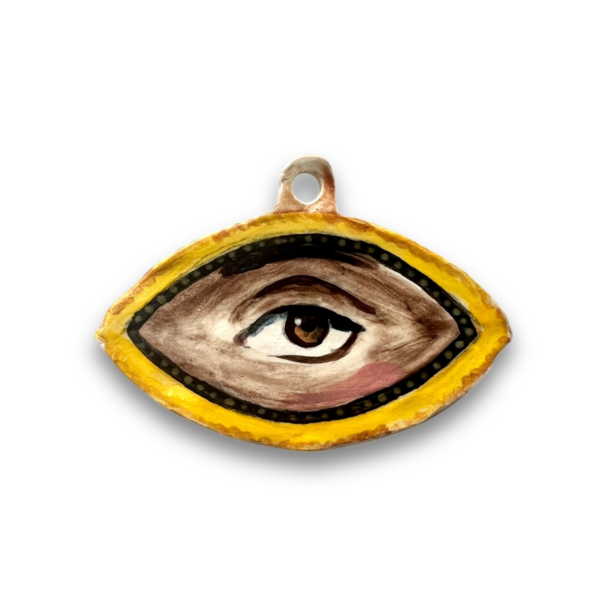 No. 13 Handmade Ornament - Gold Navette