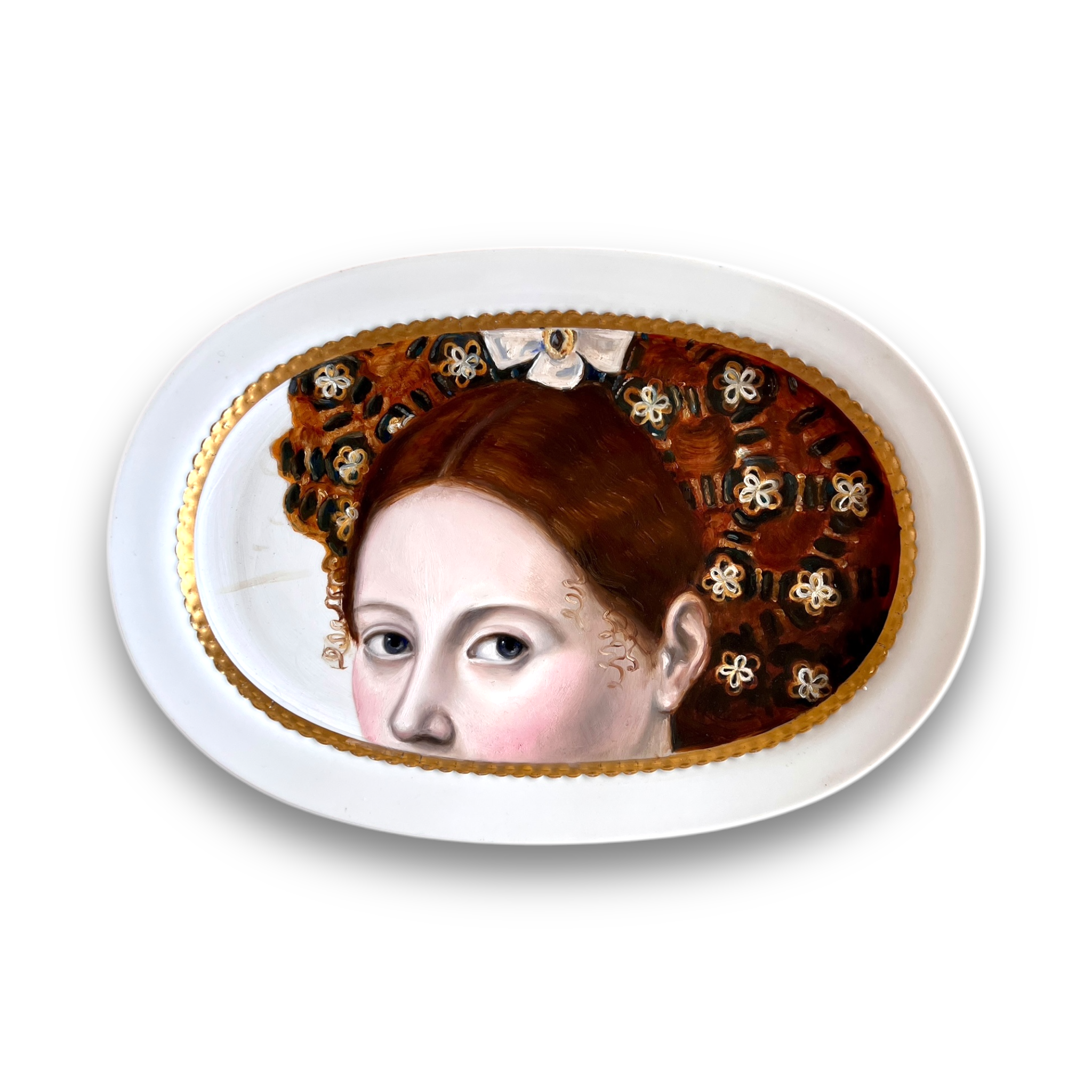 No. 2747 "Clothilde Got Into a Considerable Amount of the Most Delectable Trouble" Portrait Platter