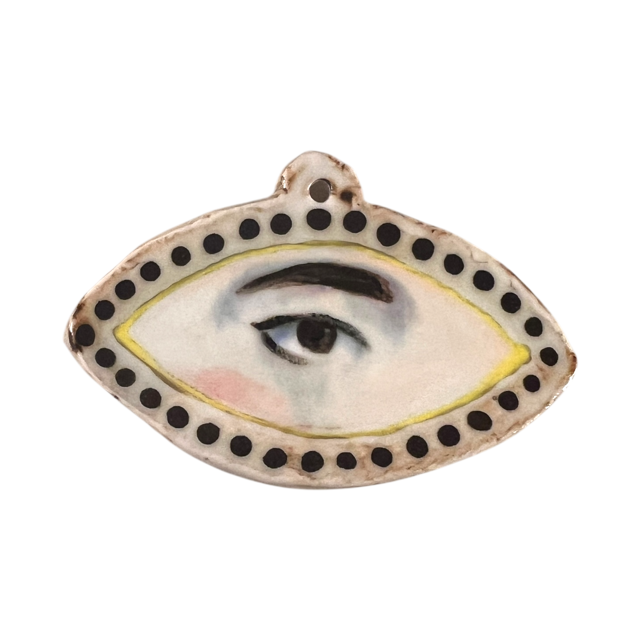 No. 125 Handmade Ornament - Jet Navette