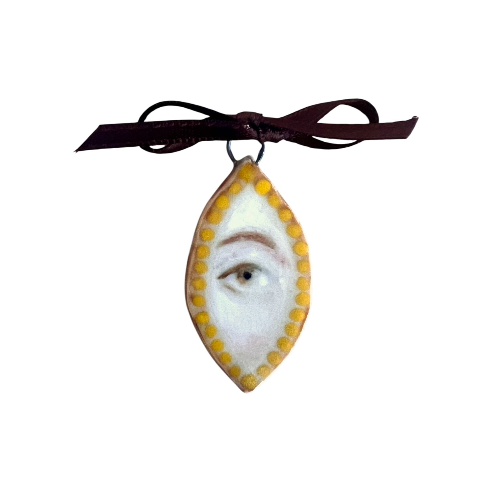 No. 94 Lover's Eye Charm - Gold Navette