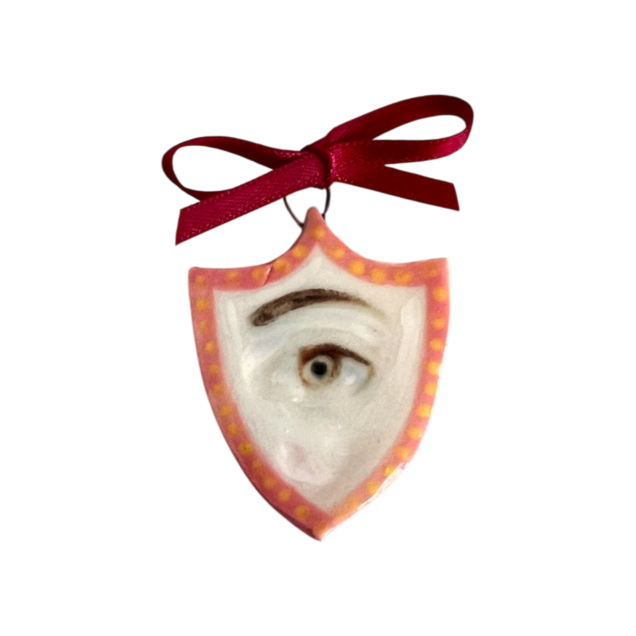 No. 95 Lover's Eye Charm - Pink Shield