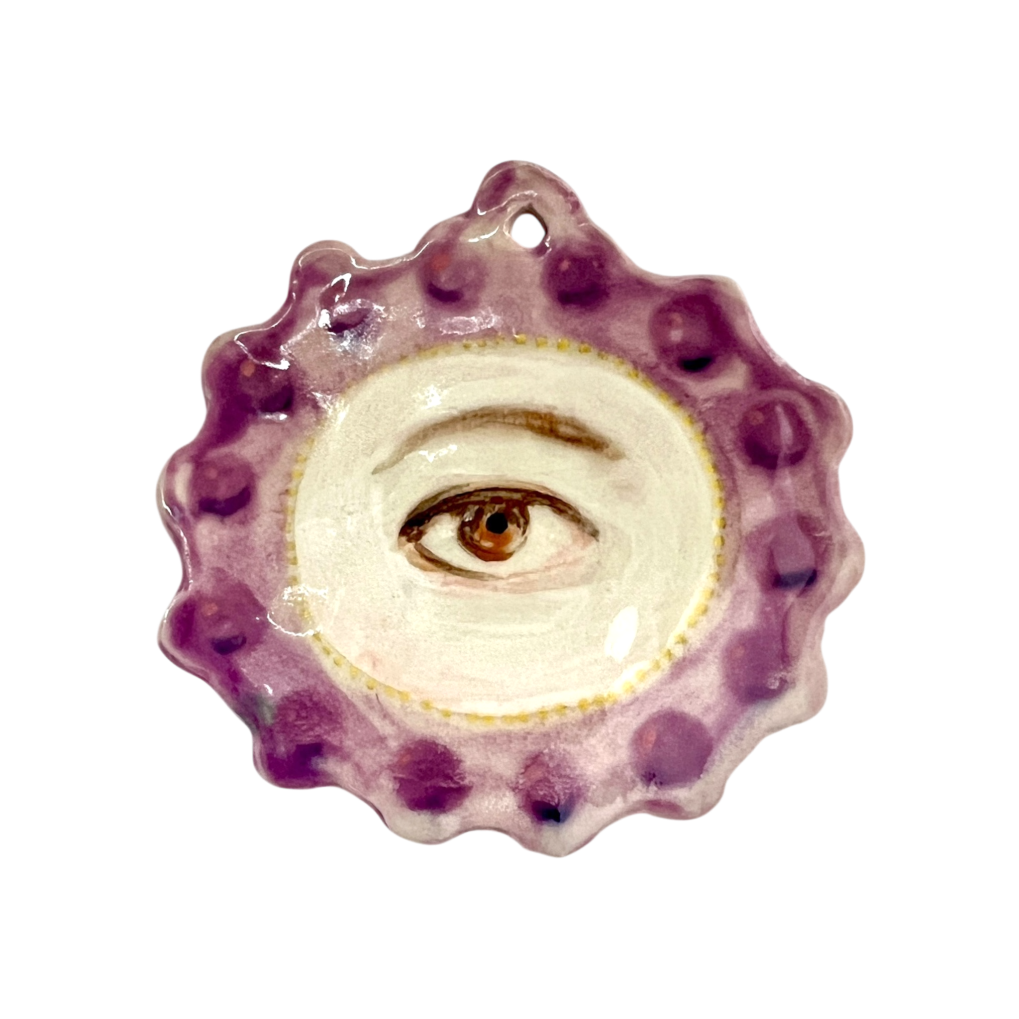 No. 167 Handmade Ornament - Amethysts