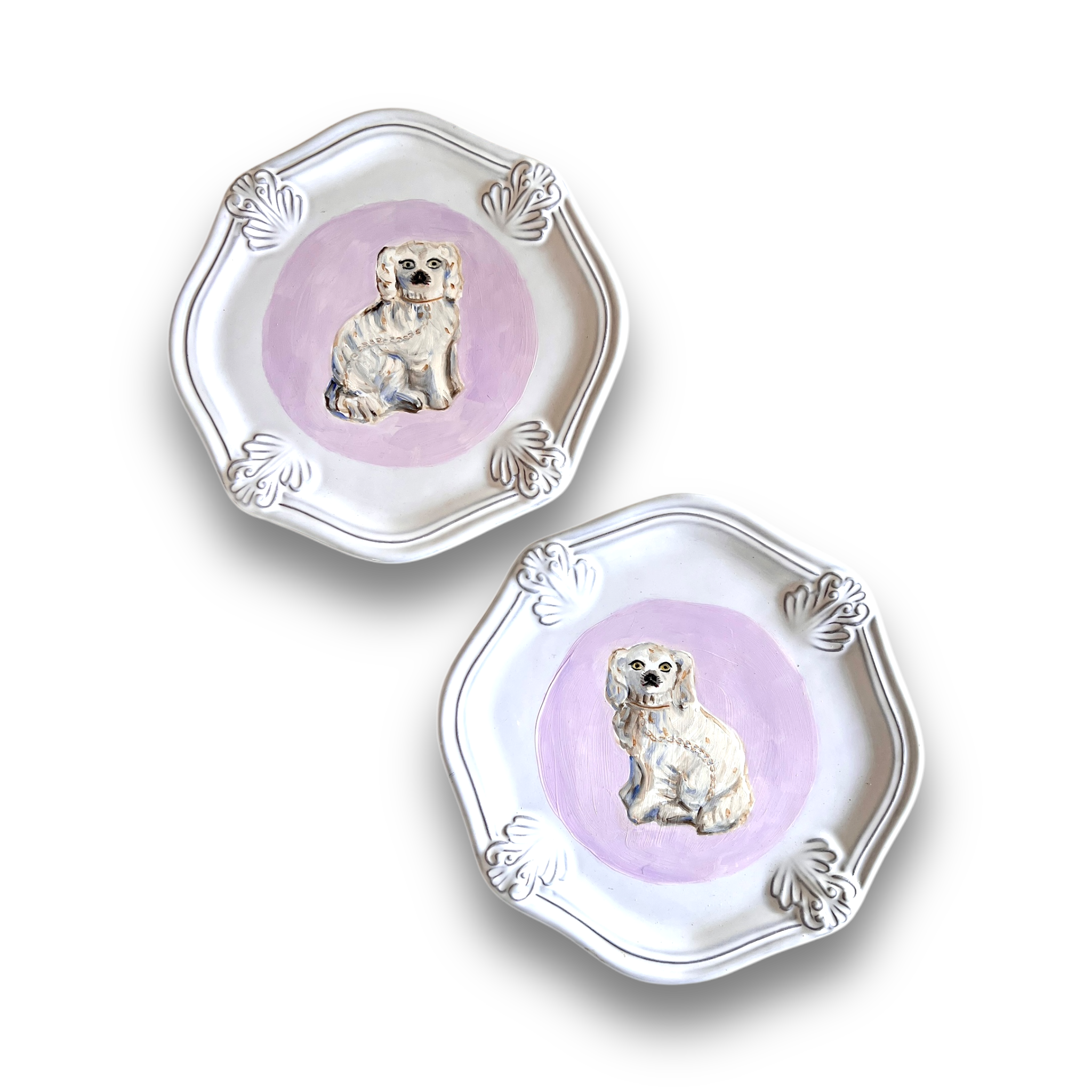 No. 1028 Floris & Fergus the White Staffordshire Spaniels and Their Portraits