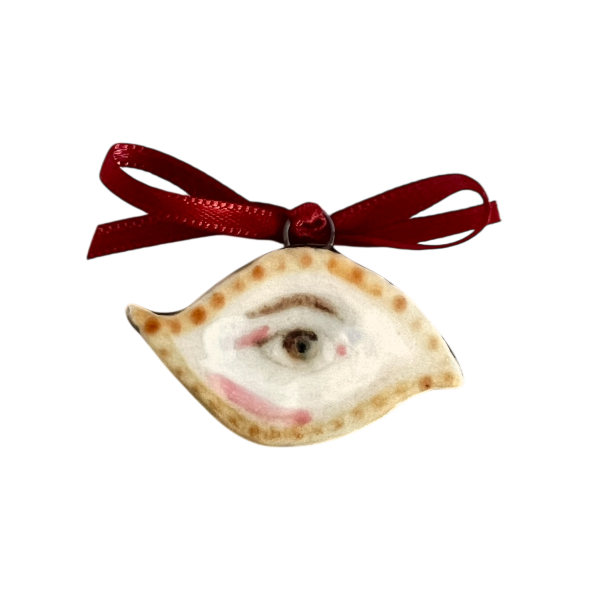 No. 98 Lover's Eye Charm - Gold Curve