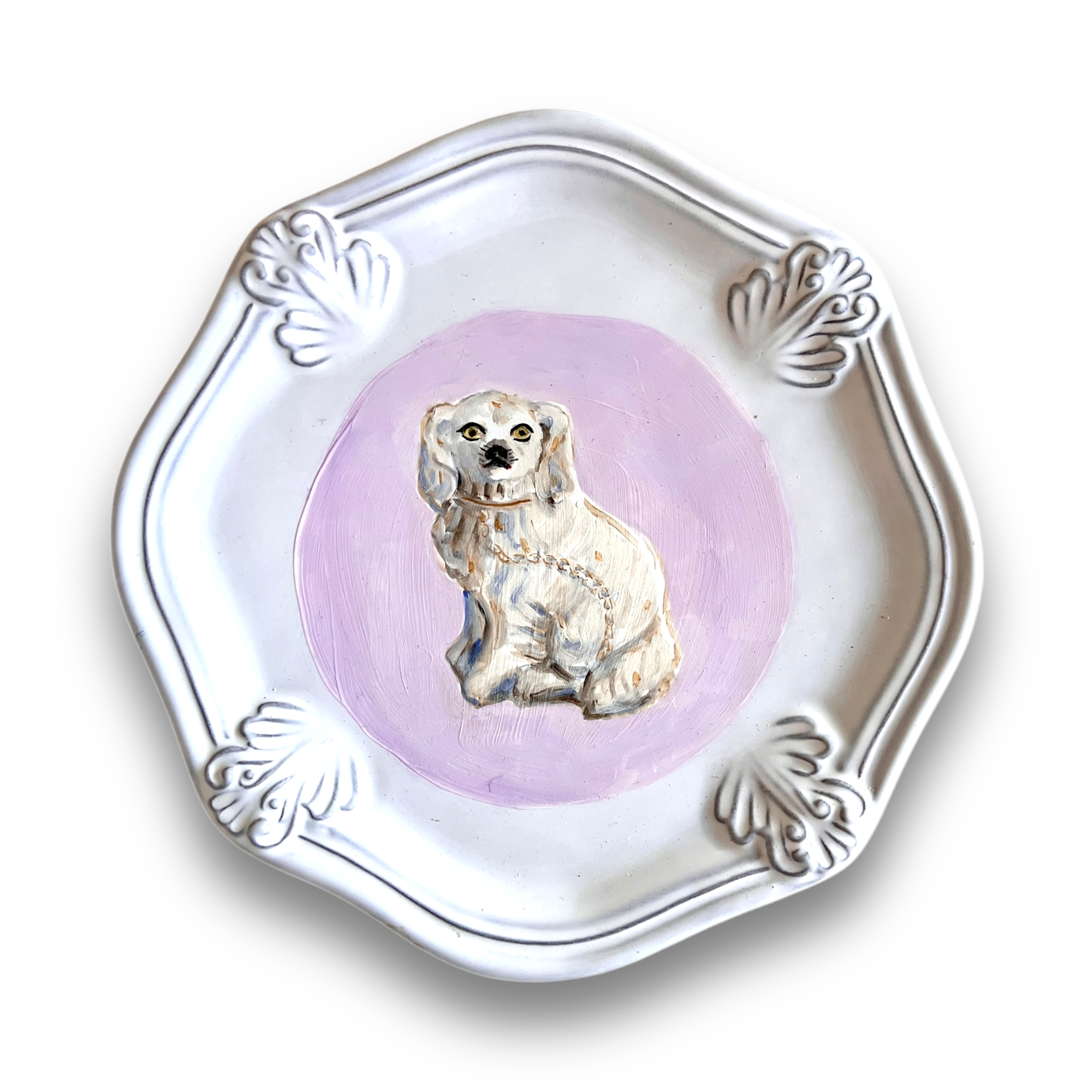 No. 1028 Floris & Fergus the White Staffordshire Spaniels and Their Portraits