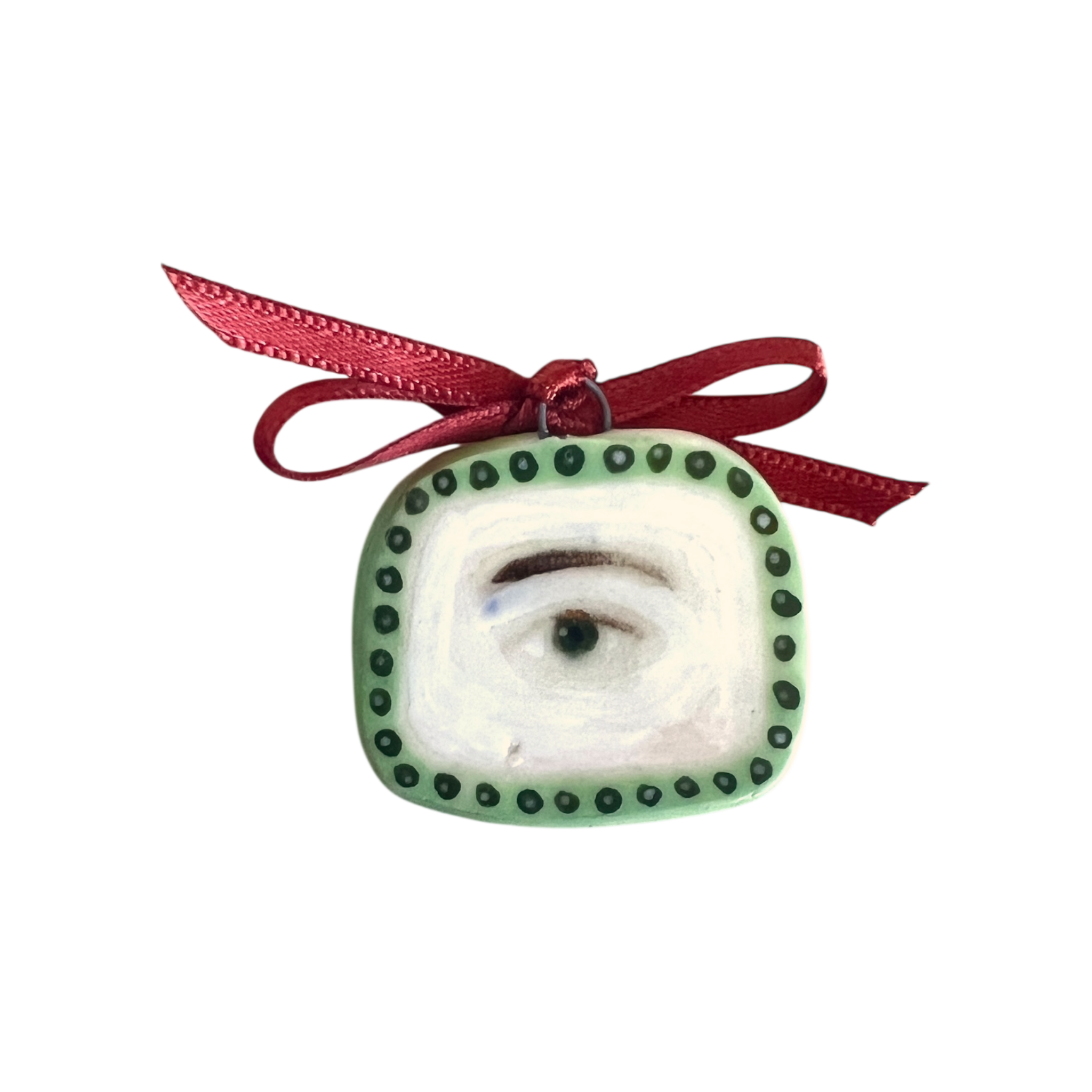 No. 99 Lover's Eye Charm - Emeralds