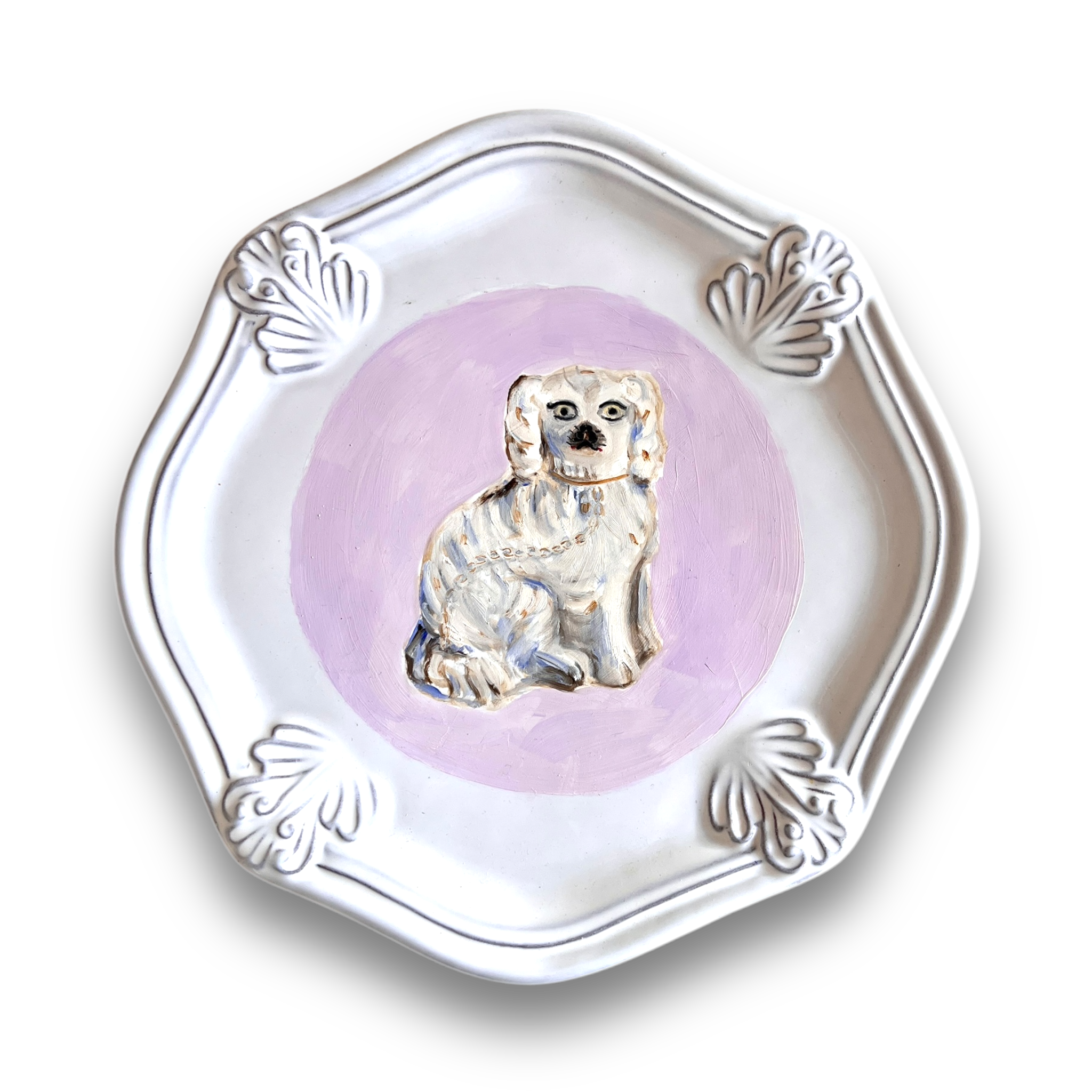 No. 1028 Floris & Fergus the White Staffordshire Spaniels and Their Portraits