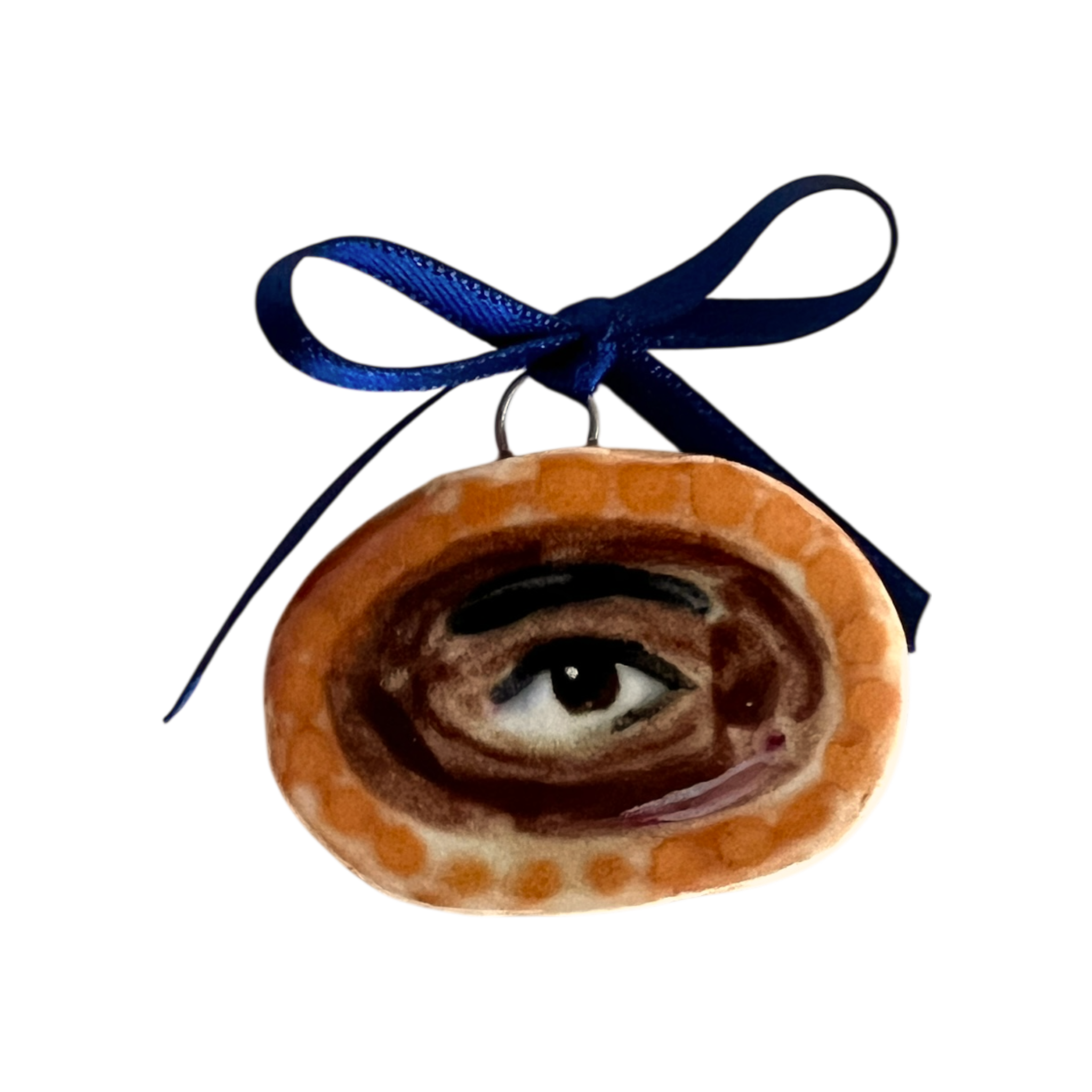 No. 105 Lover's Eye Charm - Beaded Gold