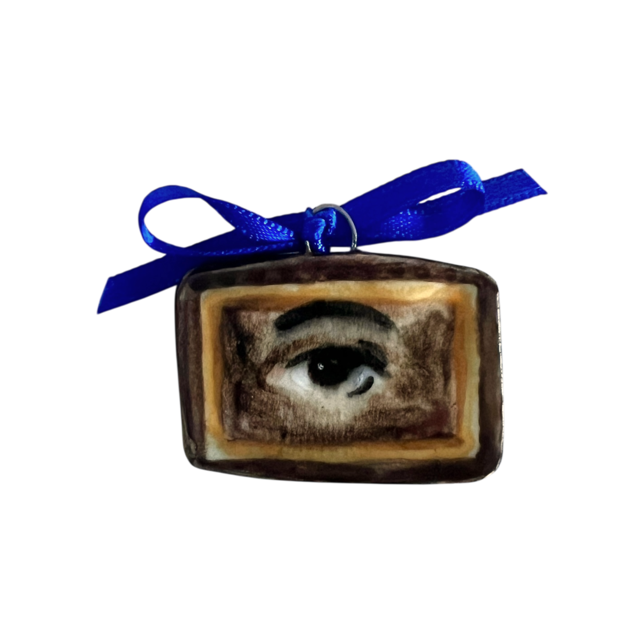 No. 110 Lover's Eye Charm - Gold & Bronze