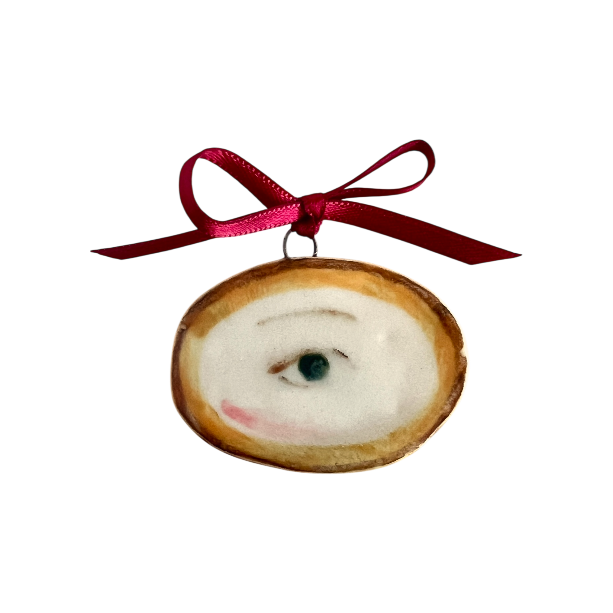 No. 111 Lover's Eye Charm - Gold Oval