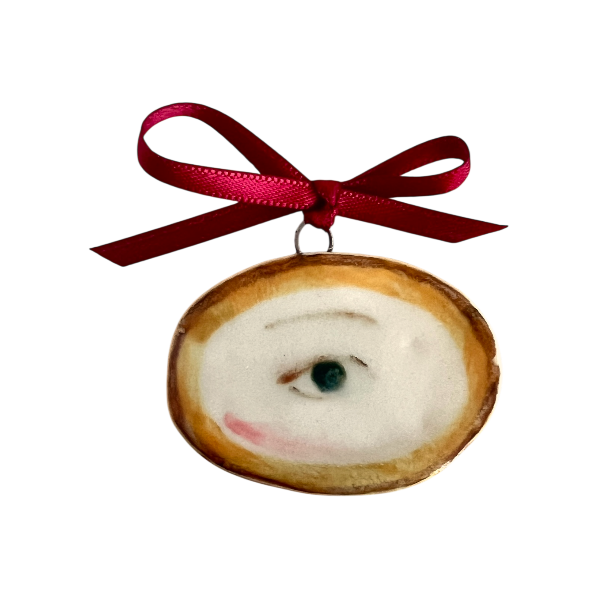 No. 111 Lover's Eye Charm - Gold Oval