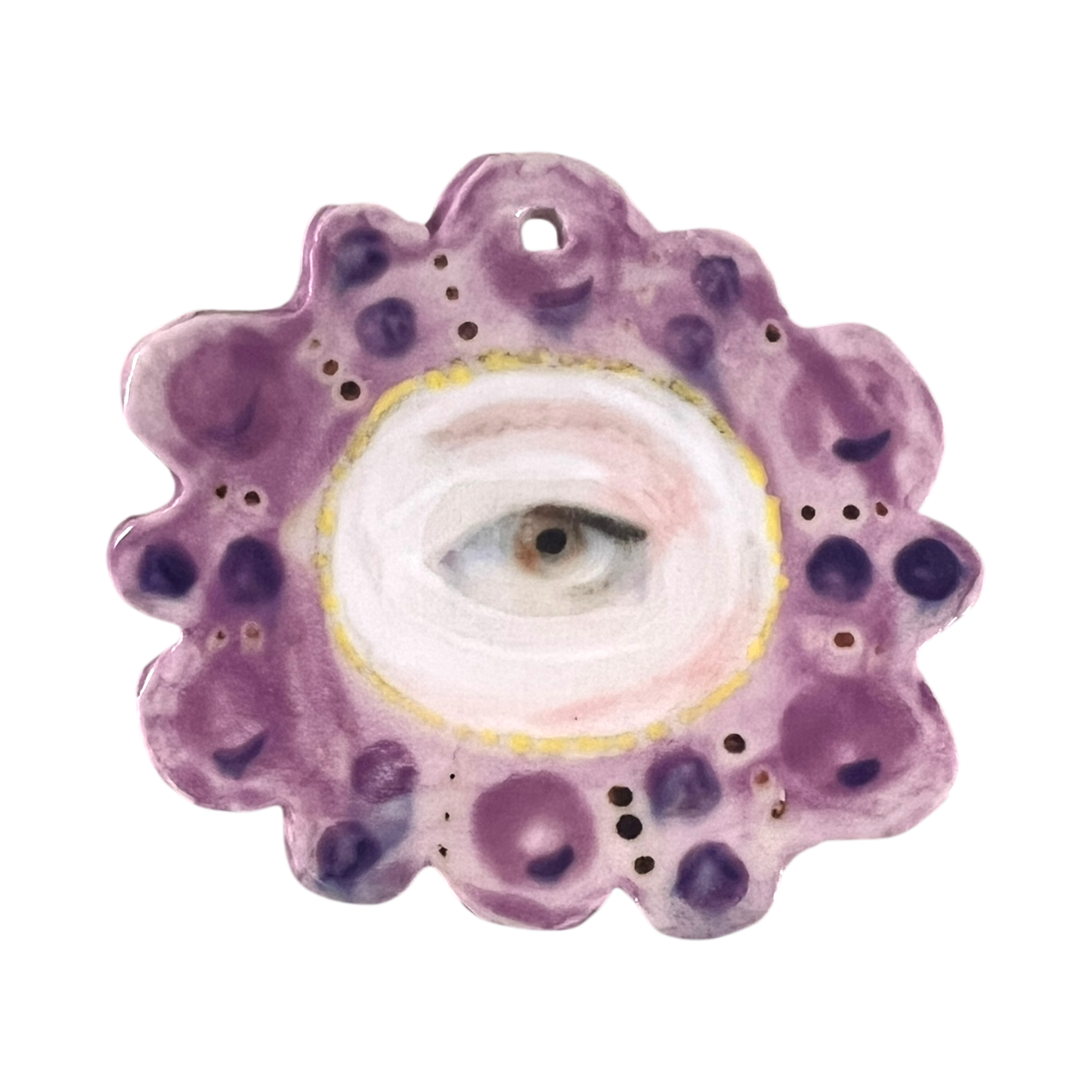 No. 123 Handmade Ornament - Amethysts