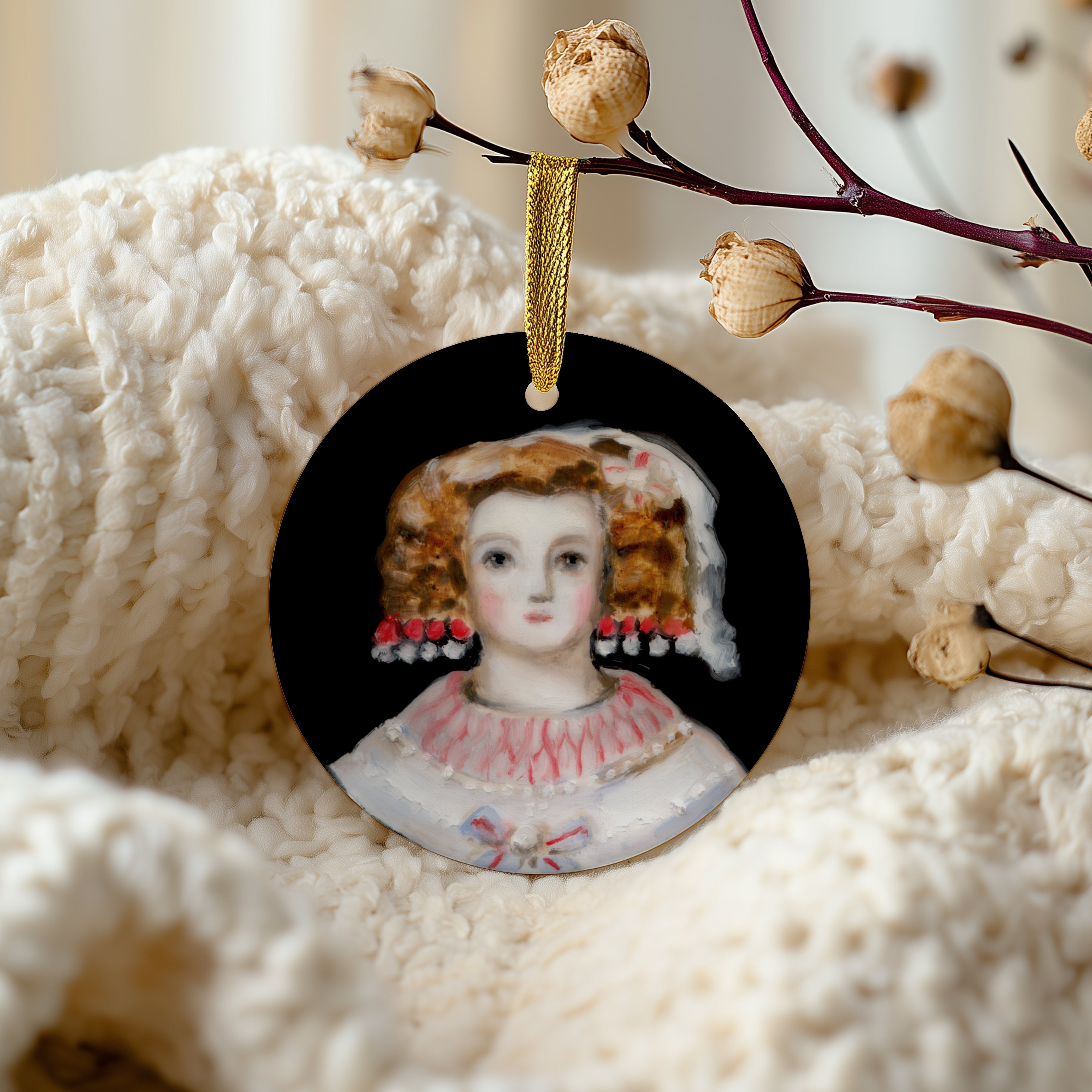 The Infanta Margarita Teresa Ceramic Ornament