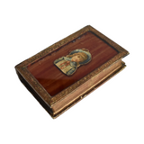 French Faux Book Jewelry Box with Decoupage Girl