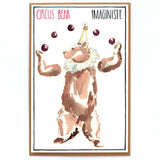 Circus Bear Card