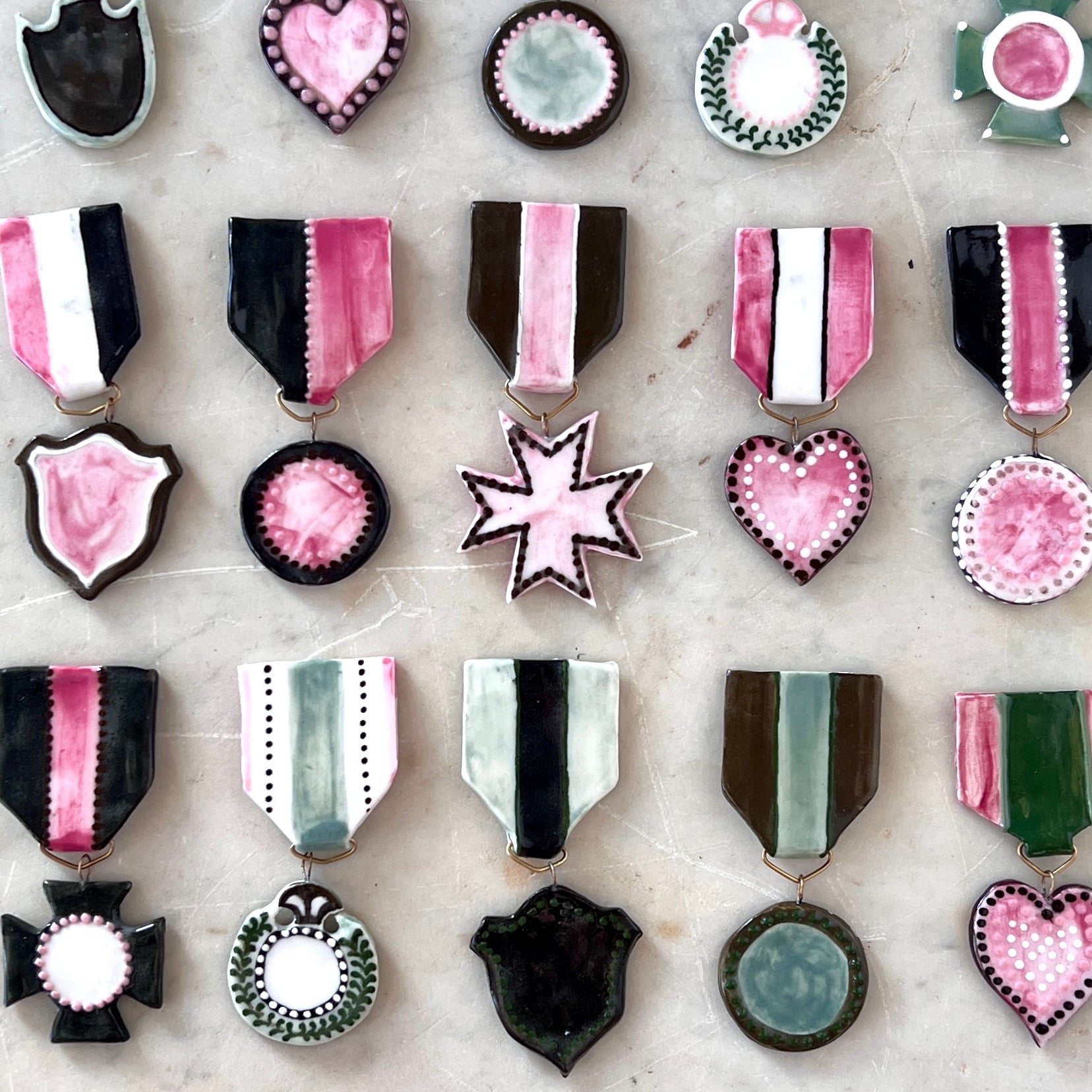 CERAMIC MEDALS OF LOVE & HONOR