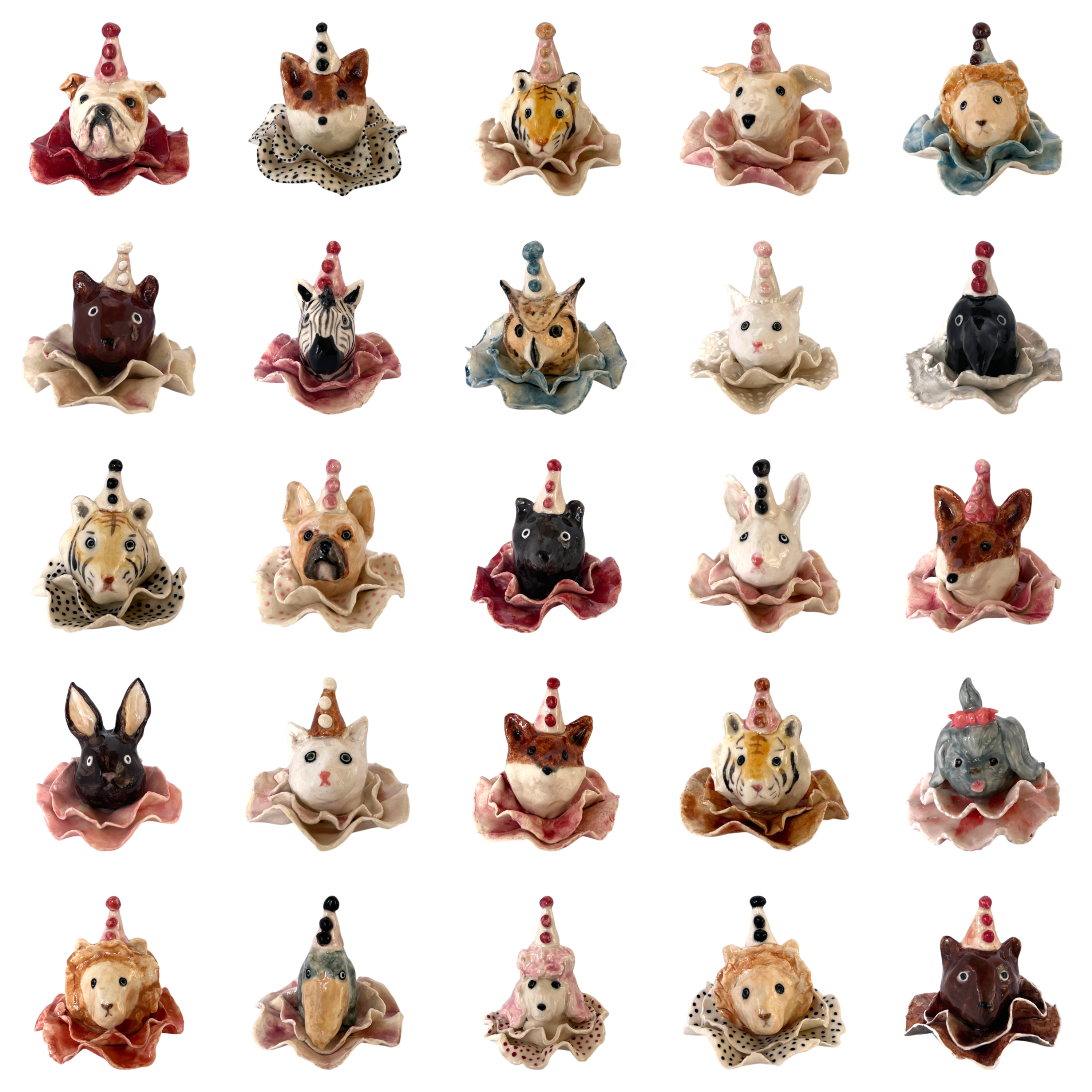 CERAMIC ANIMAL FINIALS
