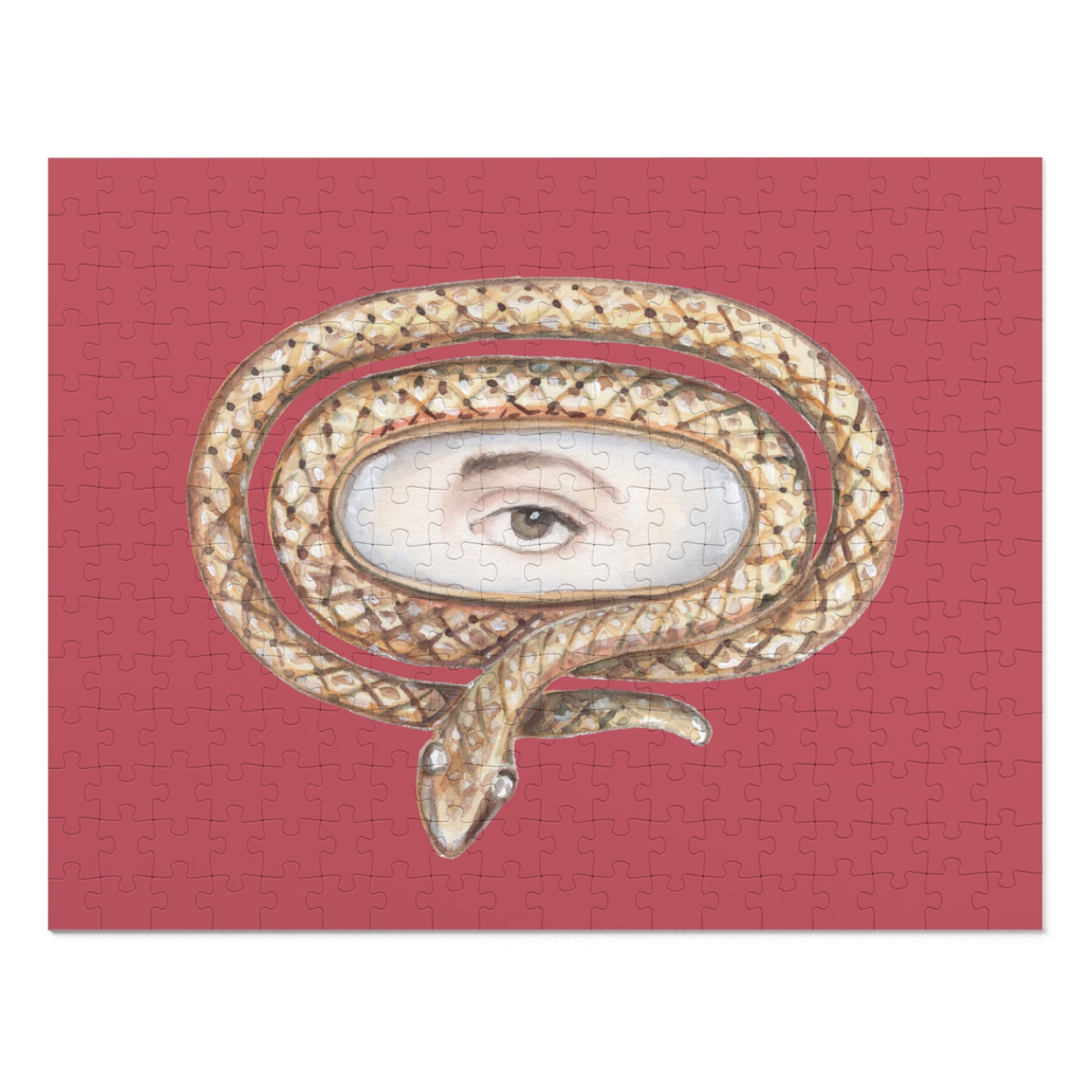 Lover's Eye Jigsaw Puzzle with Tin (Raspberry)