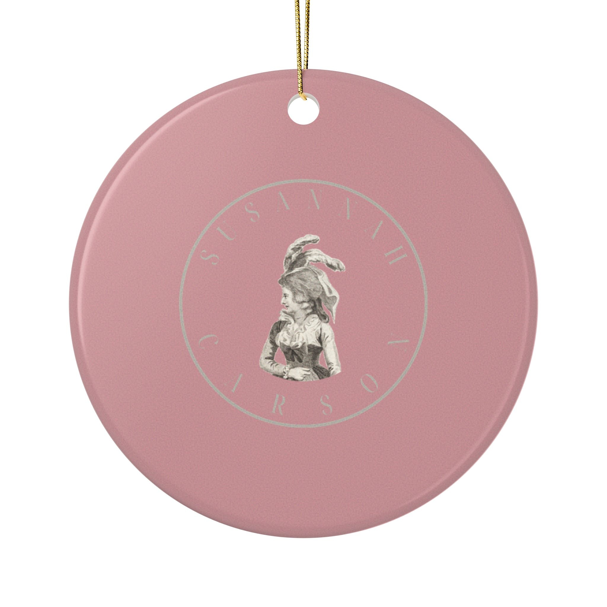 No. 7 Lover's Eye Ceramic Christmas Ornament - Pink