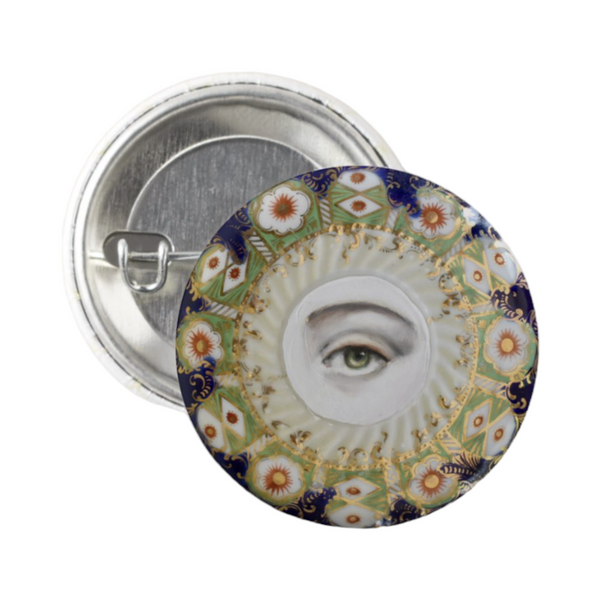 Lover's Eye English Imari Plate Pin