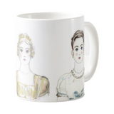 Jane Austen's Heroines - Anne Elliot - Emma Woodhouse - Elizabeth Bennet Mug