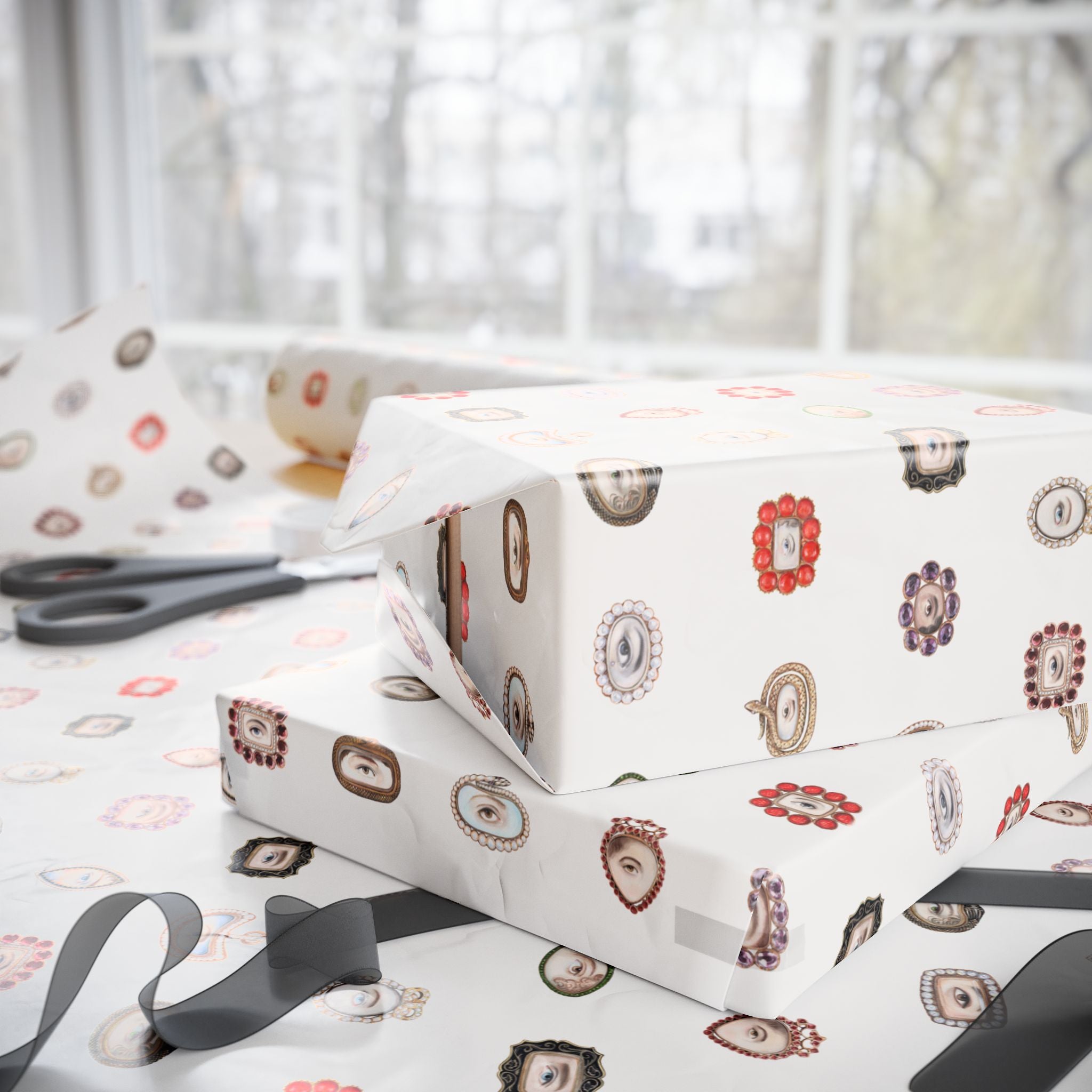 Lover's Eye Wrapping Paper (Soft Cream)