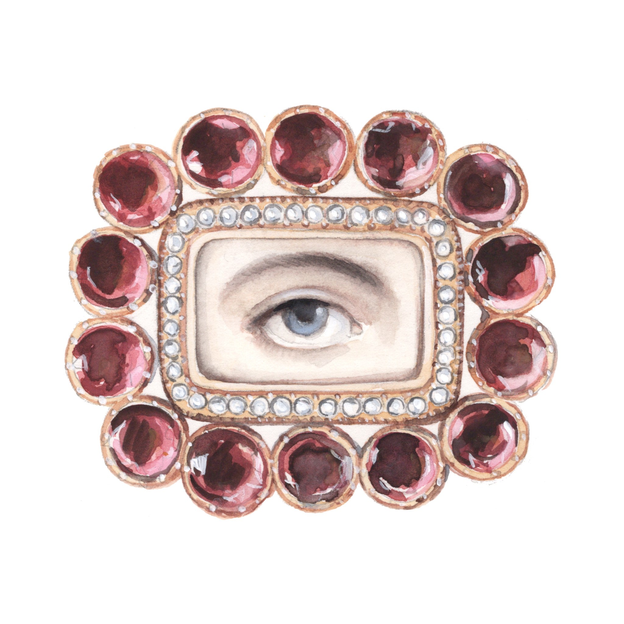No. 1 Lover's Eye Watercolor Archival Print