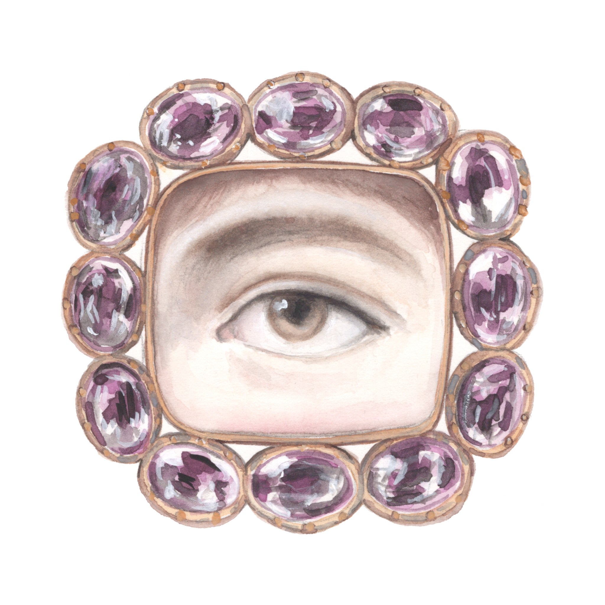 No. 2 Lover's Eye Watercolor Archival Print