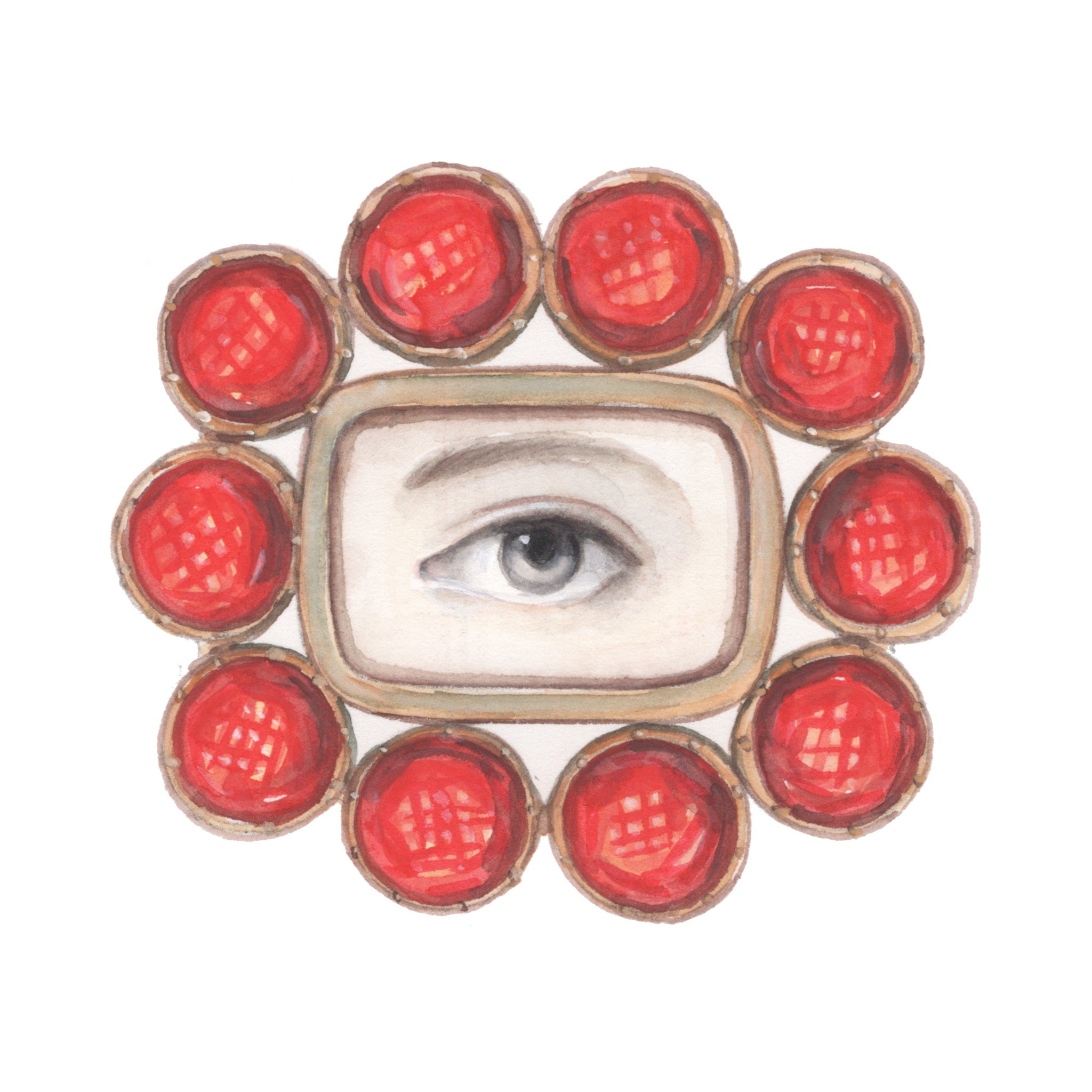 No. 3 Lover's Eye Watercolor Archival Print