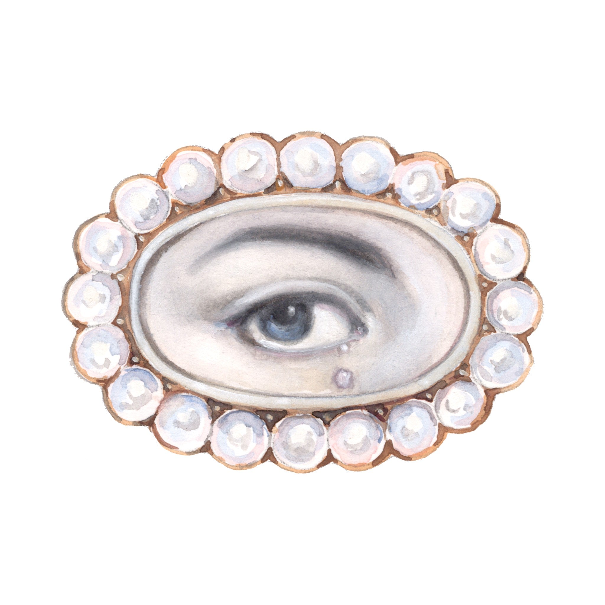 No. 6 Lover's Eye Watercolor Archival Print