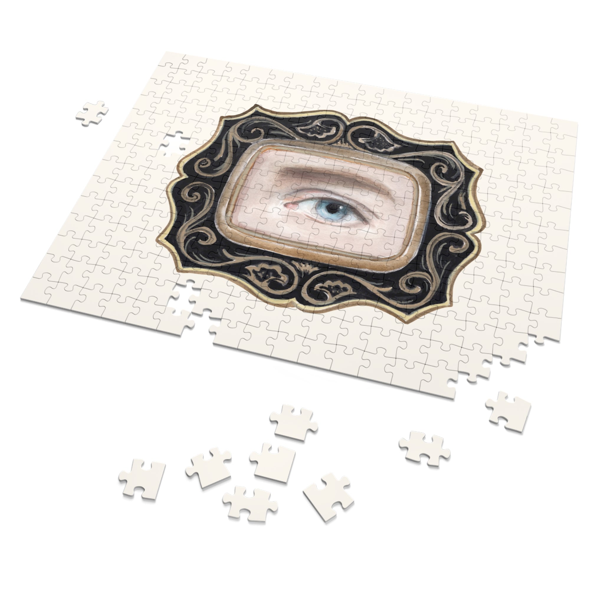 Lover's Eye Jigsaw Puzzle with Tin (Soft Cream)