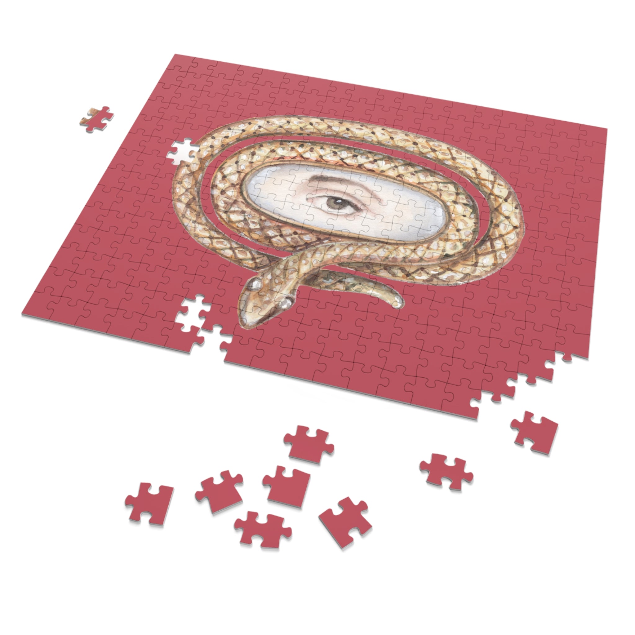 Lover's Eye Jigsaw Puzzle with Tin (Raspberry)