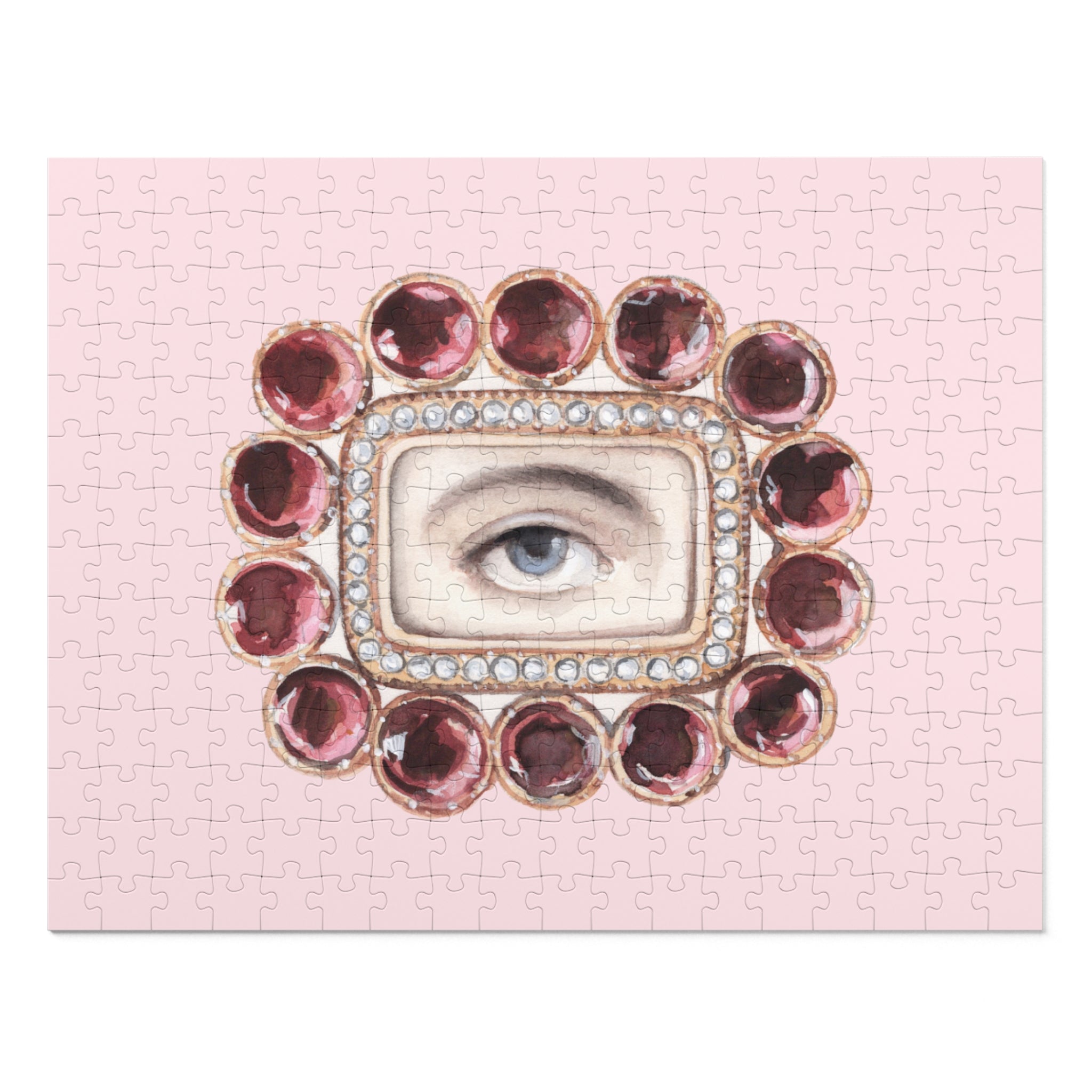 Lover's Eye Jigsaw Puzzle with Tin (Petal Pink)