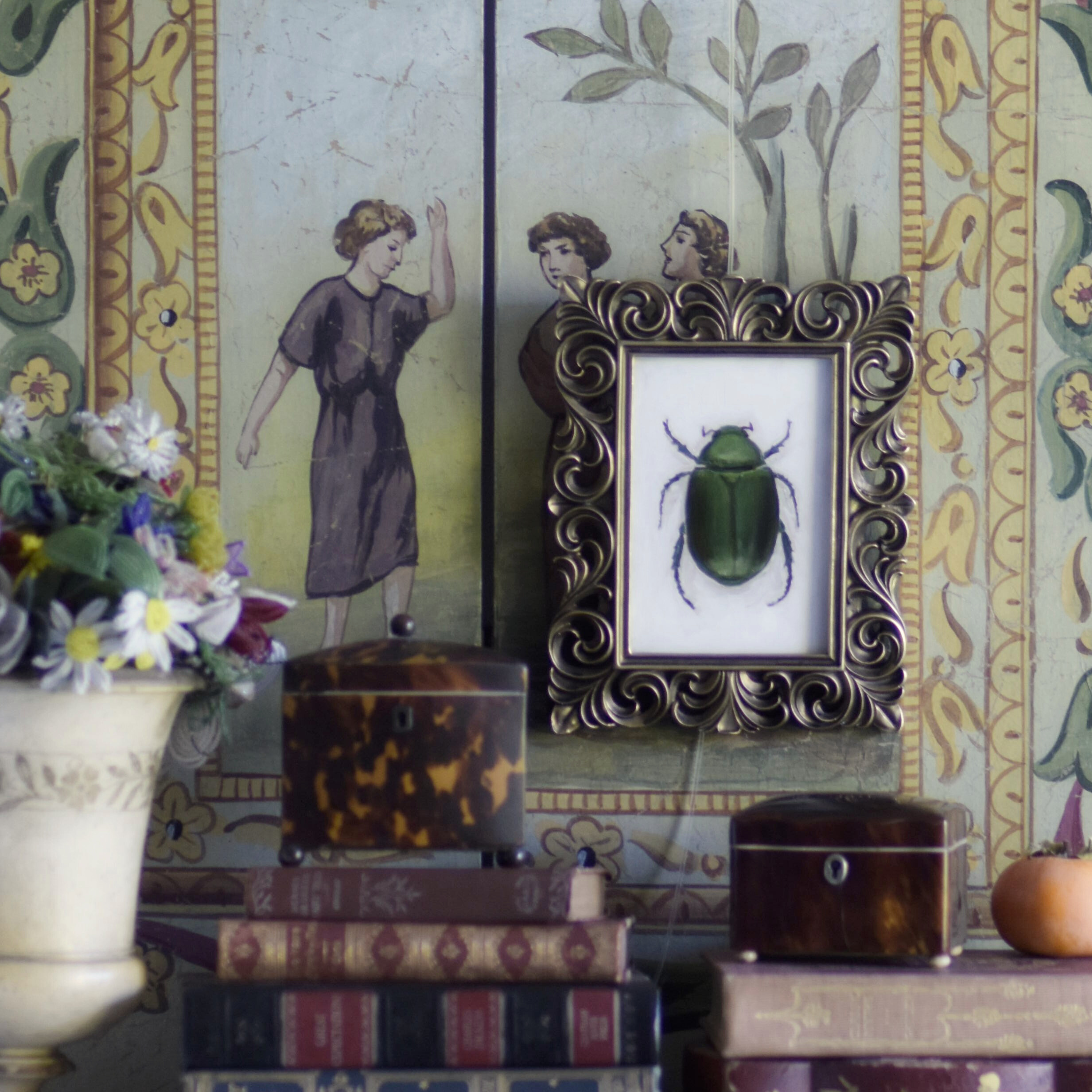 No. 3045 Anomala Albopilosa Oil Painting