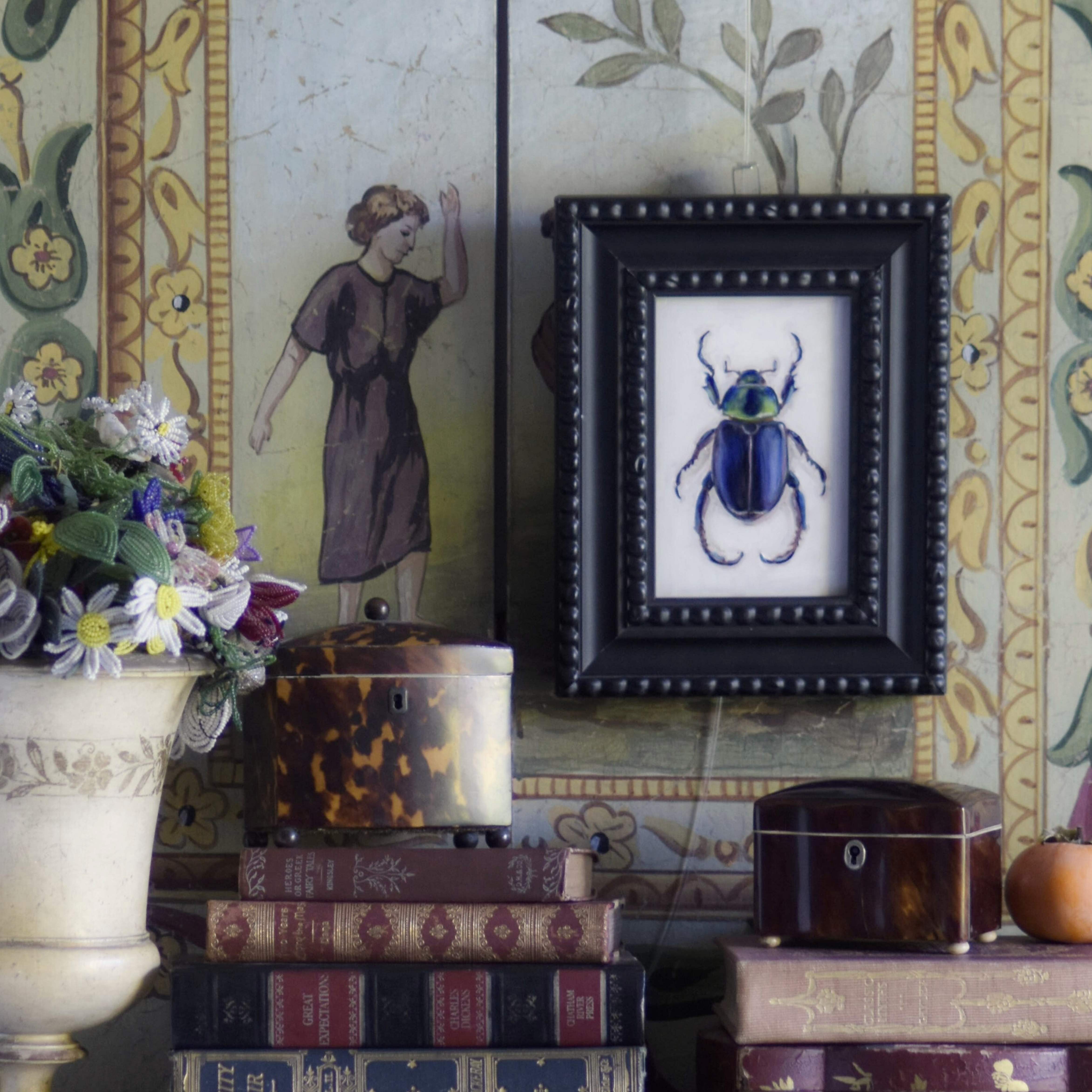 No. 3046 Pelidnota Burmeisteri Oil Painting