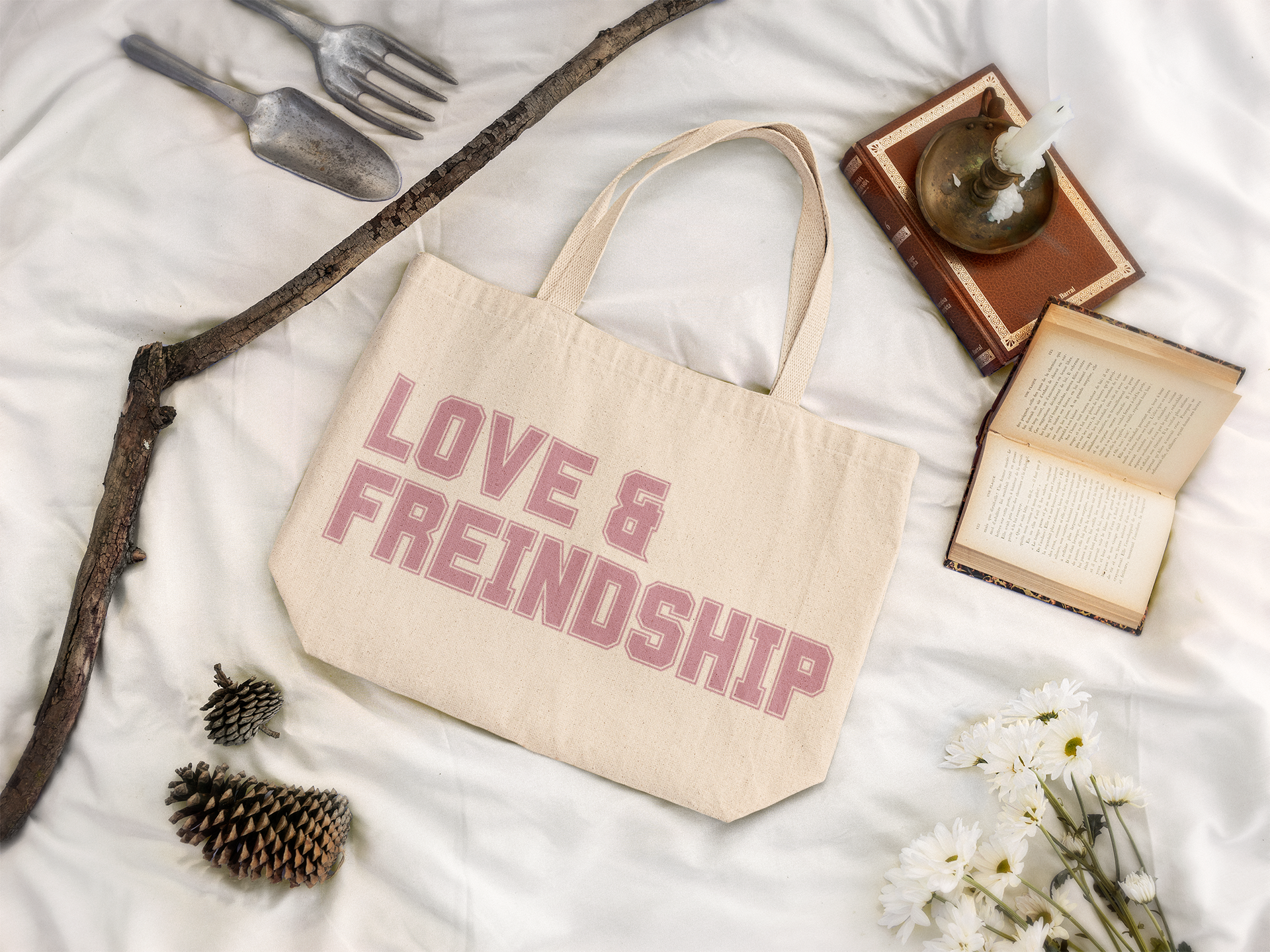 Jane Austen "Love and Freindship" [sic] Oversized Tote