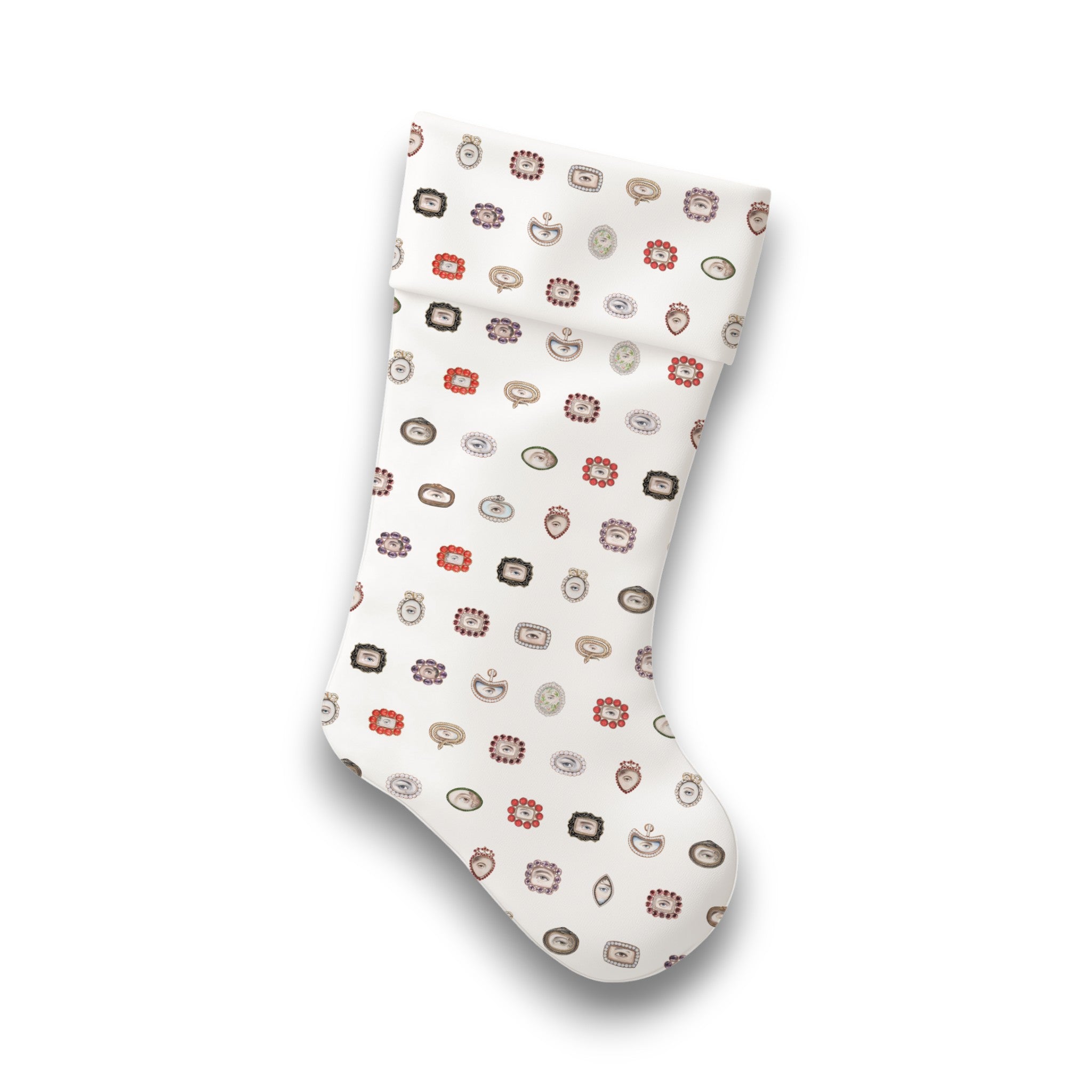 Lover's Eye Linen Christmas Stocking (Soft Cream)