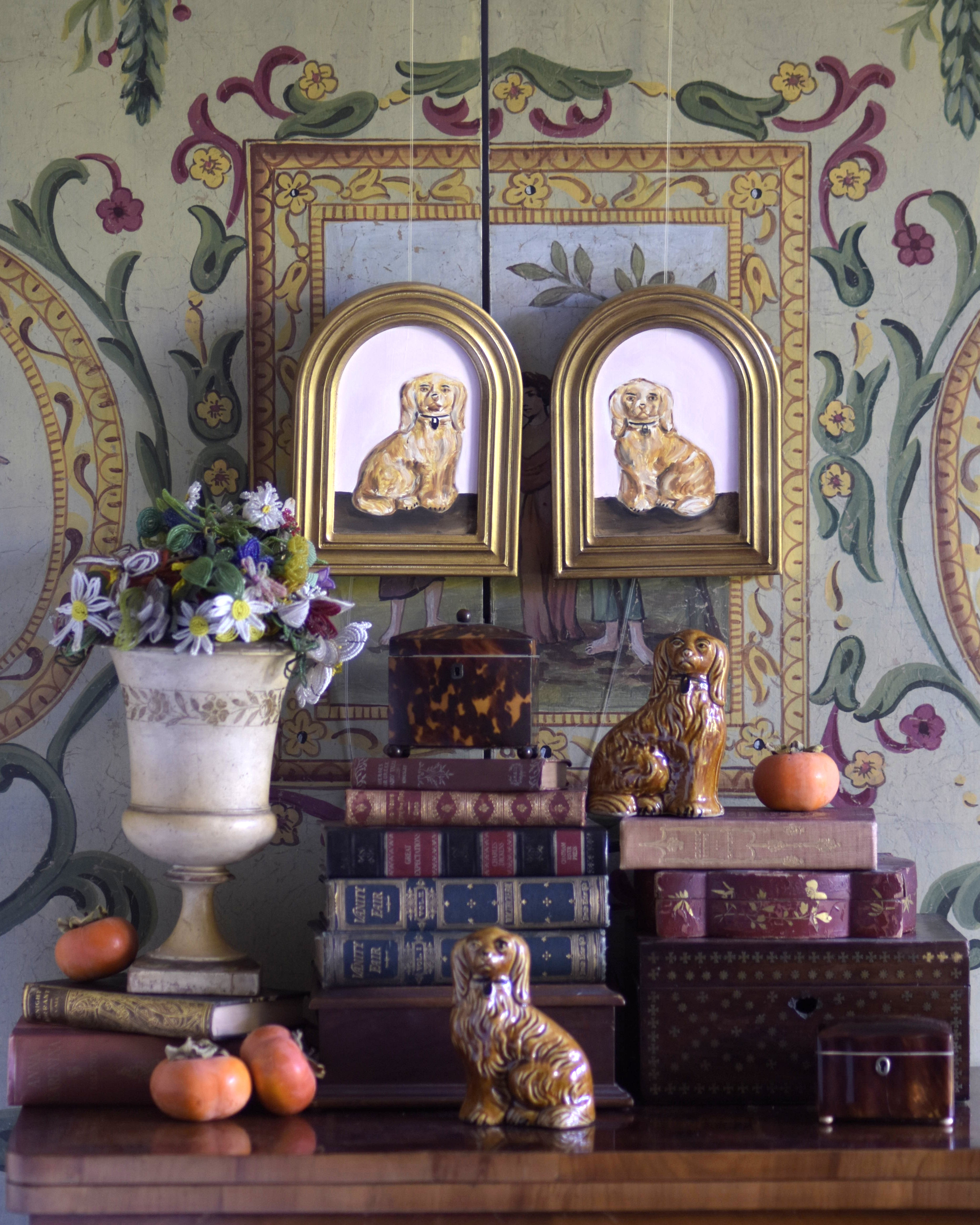 No. 1022 Theodore & Theobald the Treacle Staffordshire Spaniels and Their Portraits