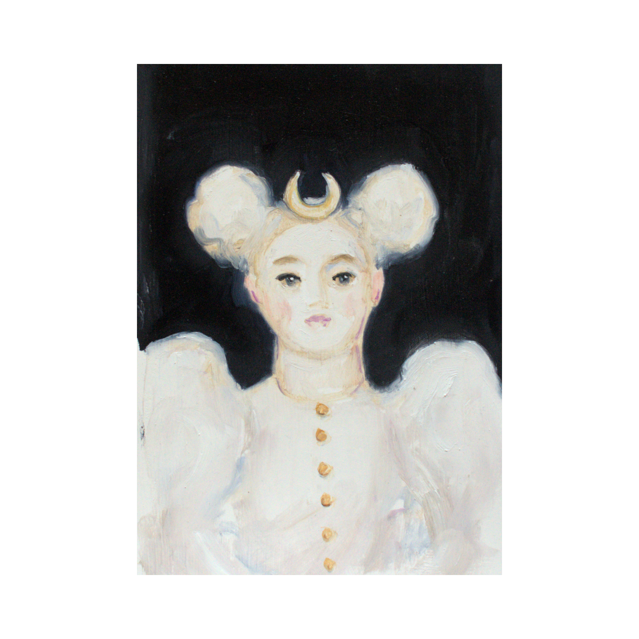 Storybook Portrait of Artemis Giclée Art Print (5"x7")