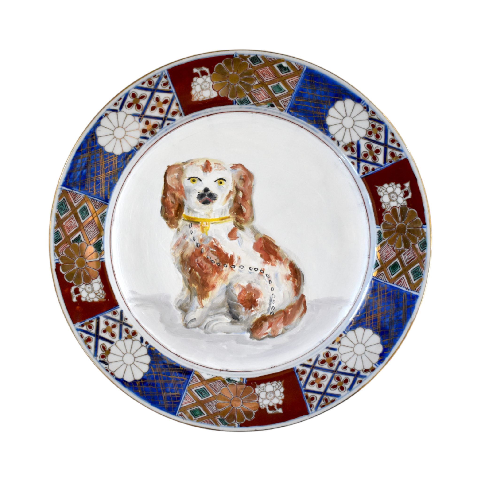 Elizabeth & Edward the Red and White Staffordshire Spaniels Portraits