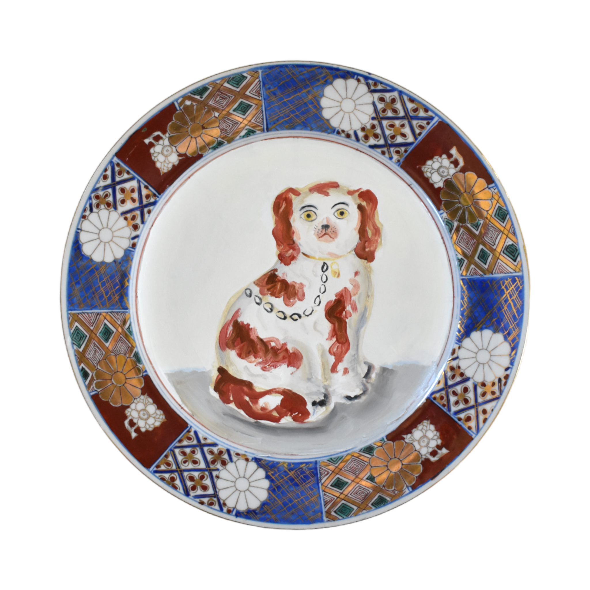Bernadette & Bernard the Red and White Staffordshire Spaniels Portraits