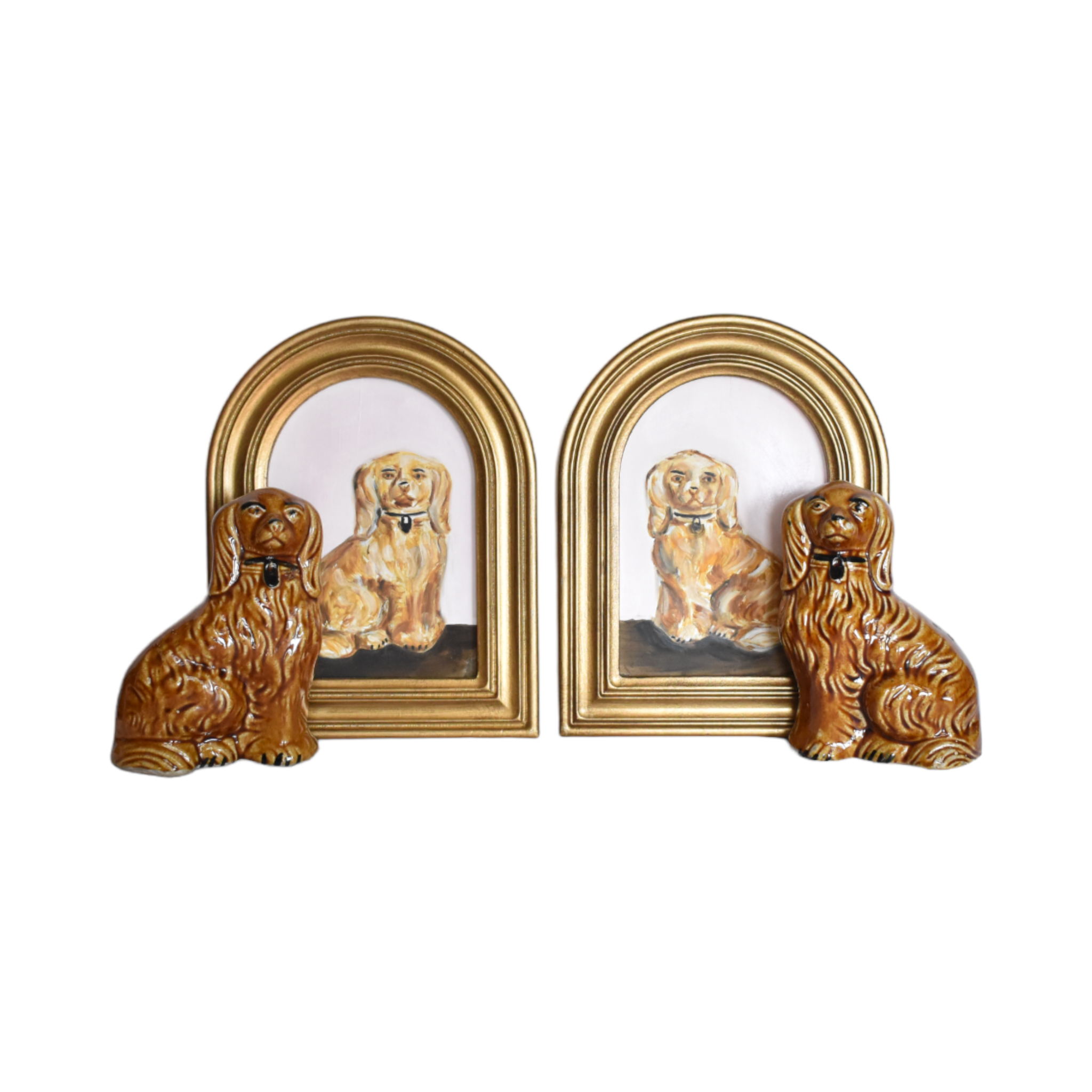 Theodore & Theobald the Treacle Staffordshire Spaniels Portraits