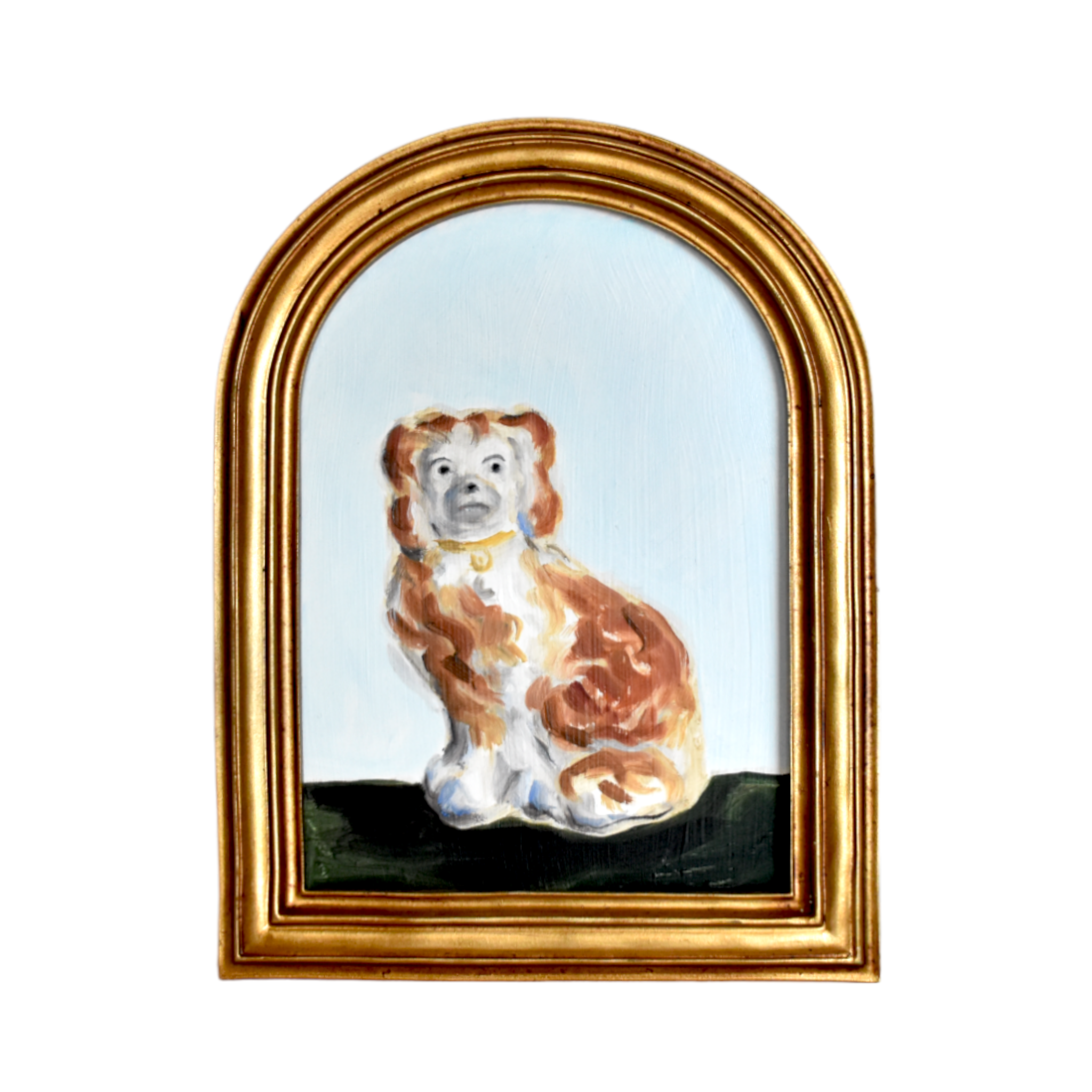 Franklin the Caramel & White Staffordshire Spaniel Portrait