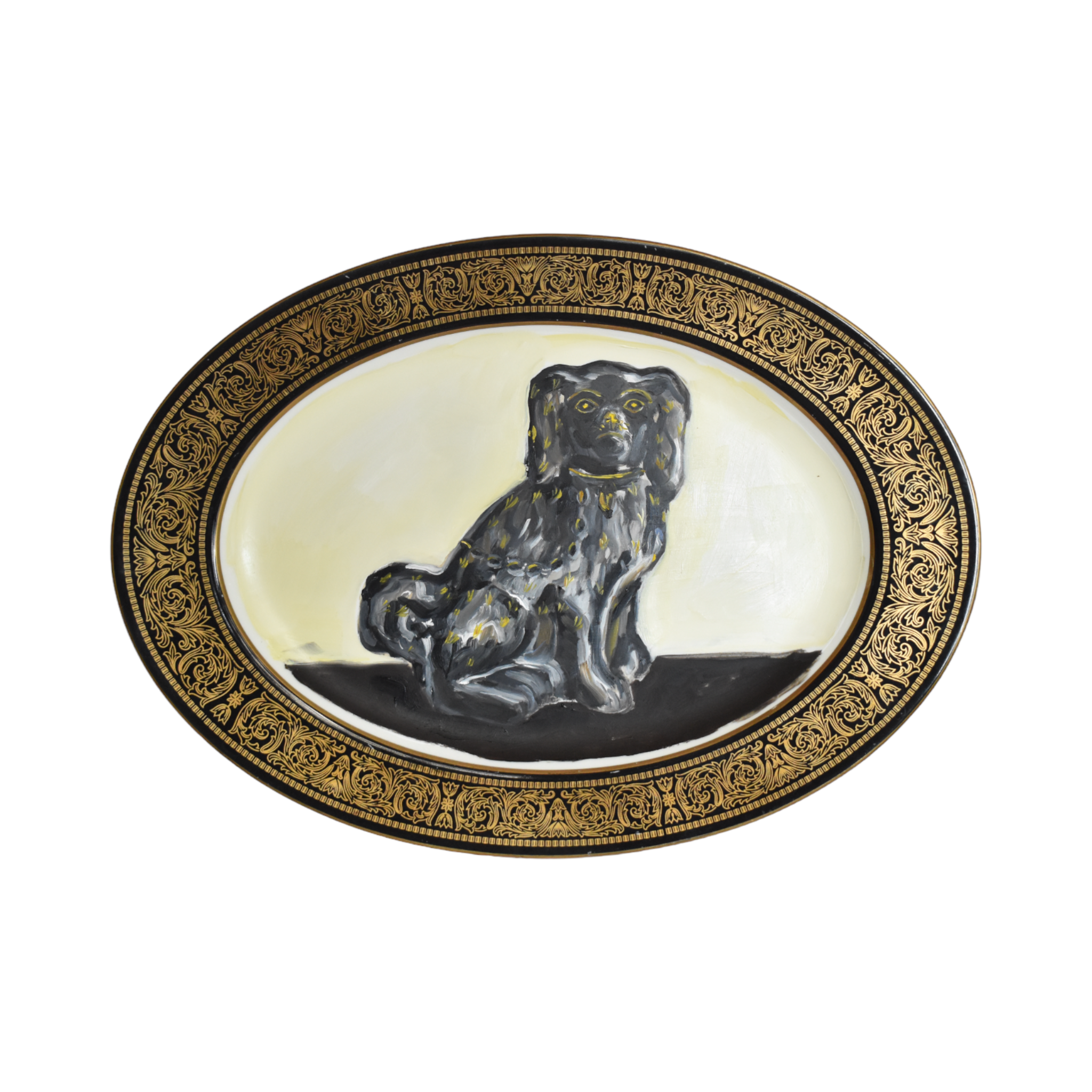 No. 1014 Othello the Jackfield Staffordshire Spaniel and His Portrait